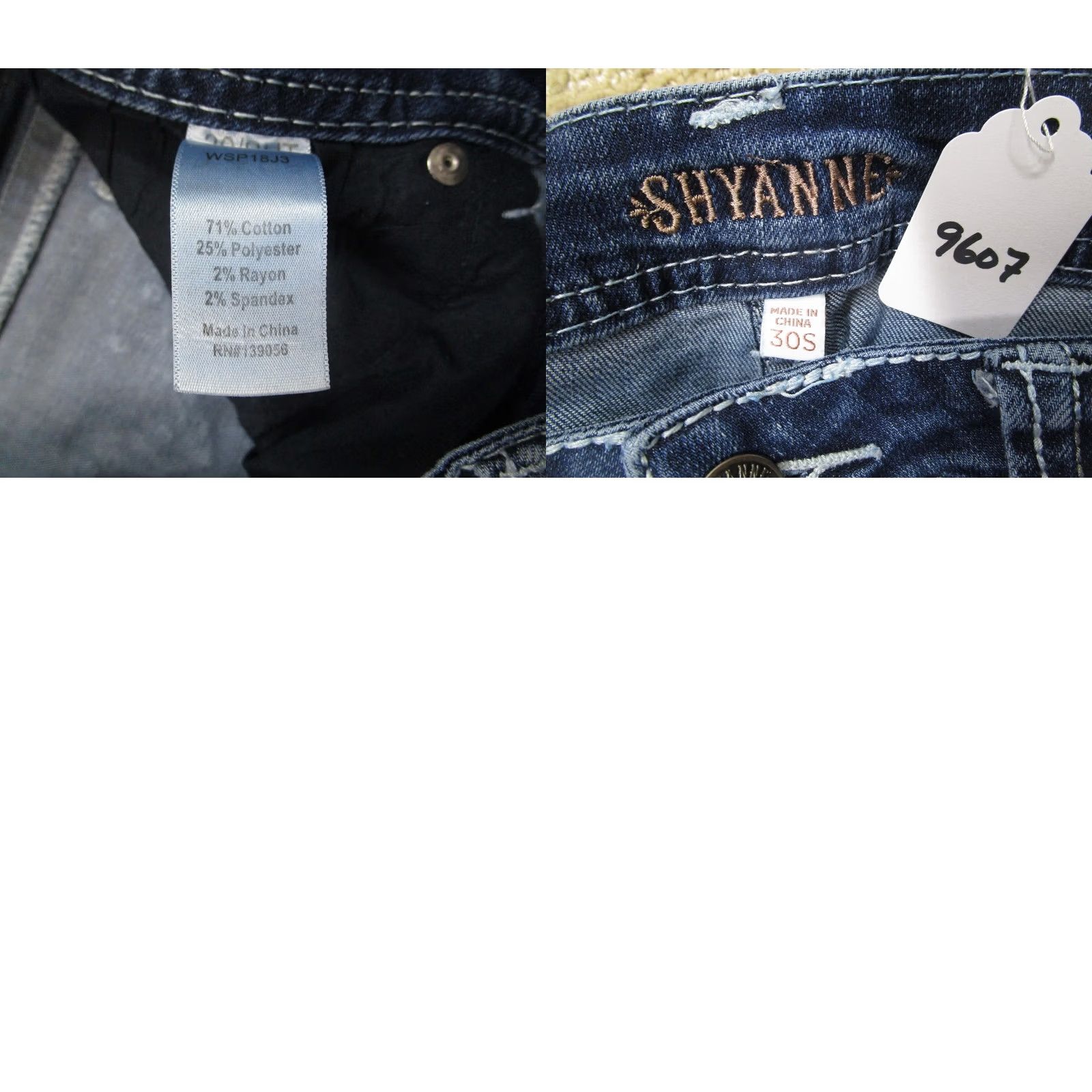 Vintage Shyanne Jeans Women Bootcut Jeans Blue 30S Stretch Embroidered Pockets Cowgirl Southwestern Mens Women Girls Size 30" / US 8 / IT 44 - 8 Thumbnail