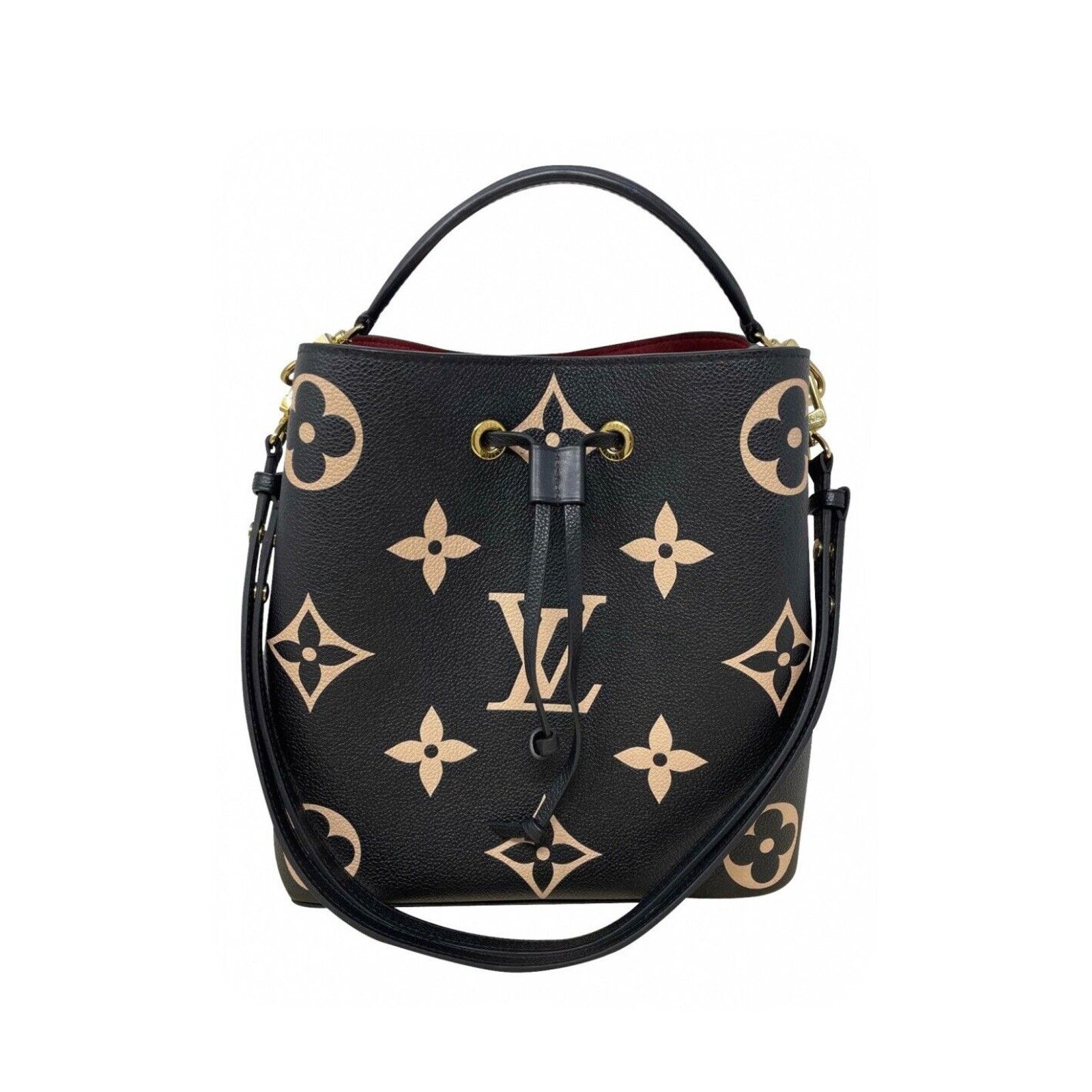 Louis Vuitton Louis Vuitton NéoNoé Shoulder Bag MM Black Leather Size ONE SIZE - 1 Thumbnail
