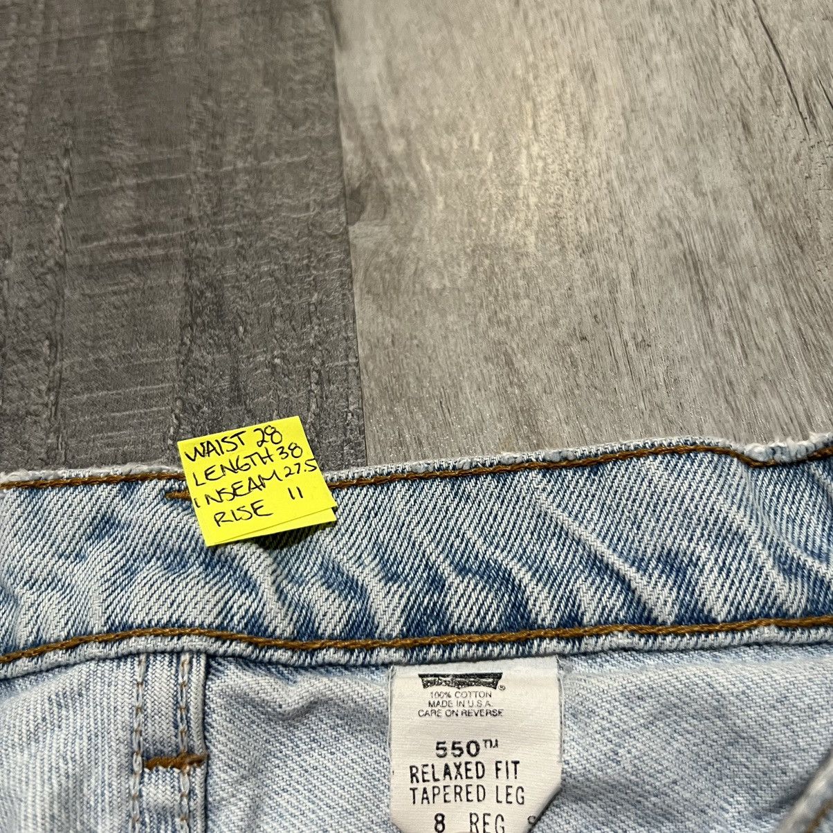Levi's × Vintage VTG Levis 550 Womans Lightwash Relaxed 90s Denim USA 8 Jeans Size 28" / US 6 / IT 42 - 6 Thumbnail