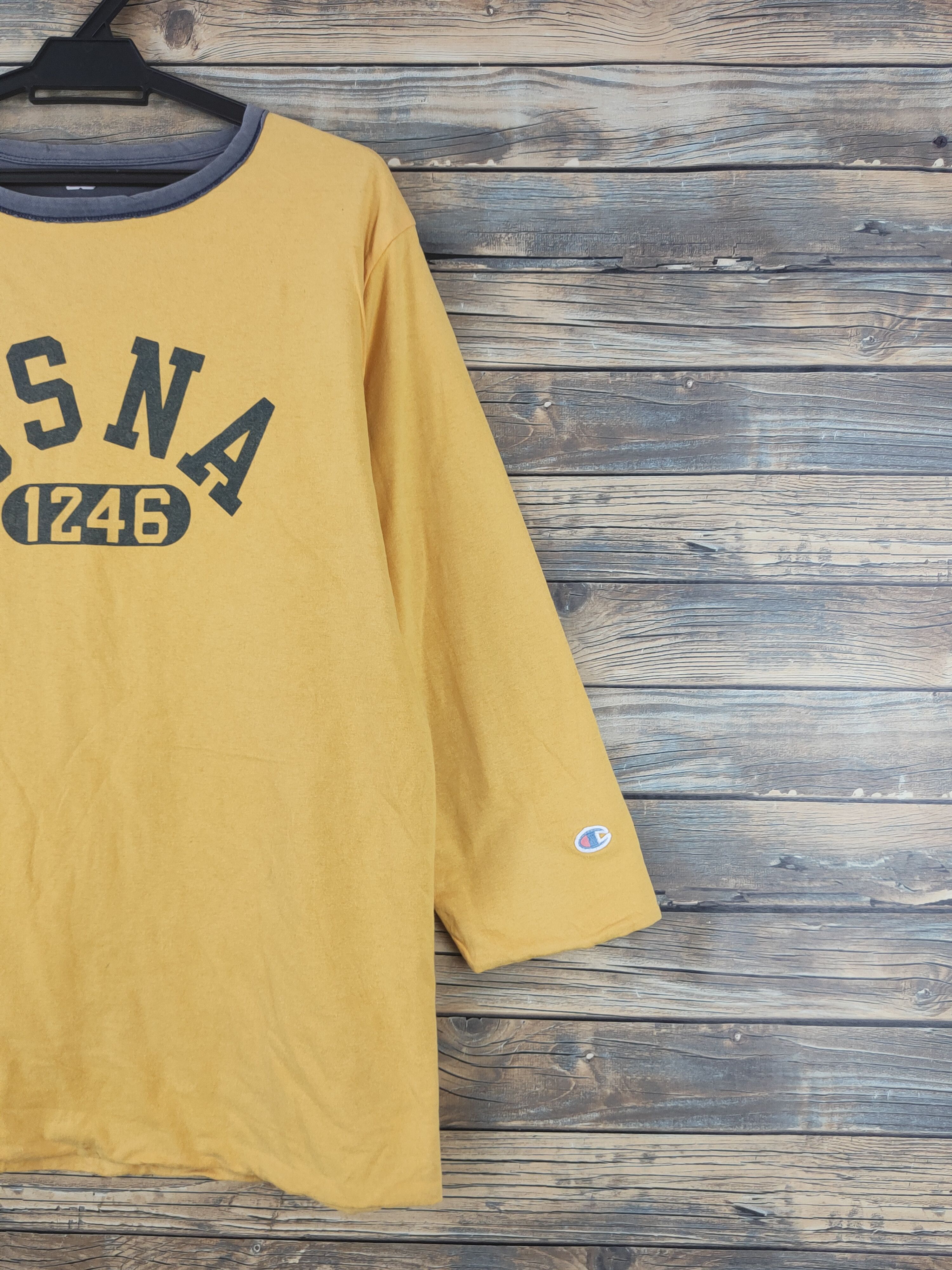 Champion DL Champion USNA reversable vintage Yellow shirt #781 Size US L / EU 52-54 / 3 - 5 Thumbnail