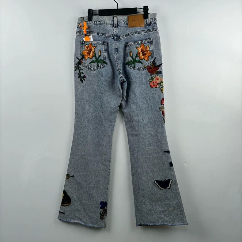 Gucci Gucci Embroidered denim trousers 2501-Nextarrow Size US 26 / EU 42 - 2 Thumbnail