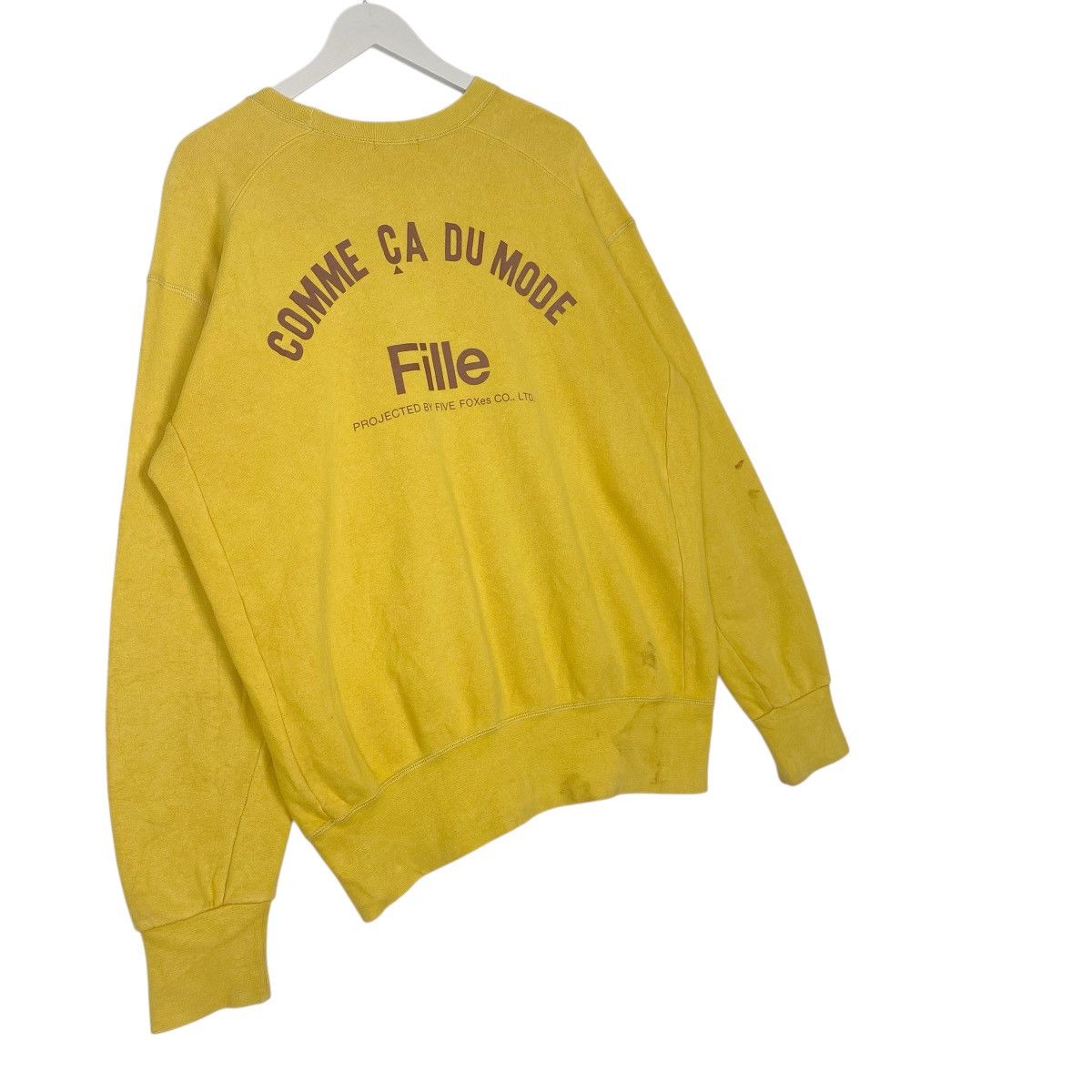 Vintage Vintage 90s Comme Ca Du Mode Crewneck Sweatshirt Yellow Sz L Size US L / EU 52-54 / 3 - 3 Thumbnail