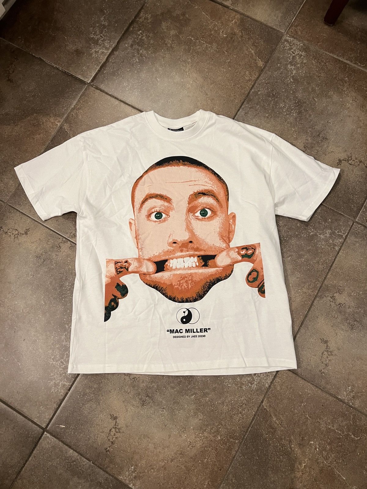 image of Jaee Editz Mac Miller in White, Men's (Size XL)