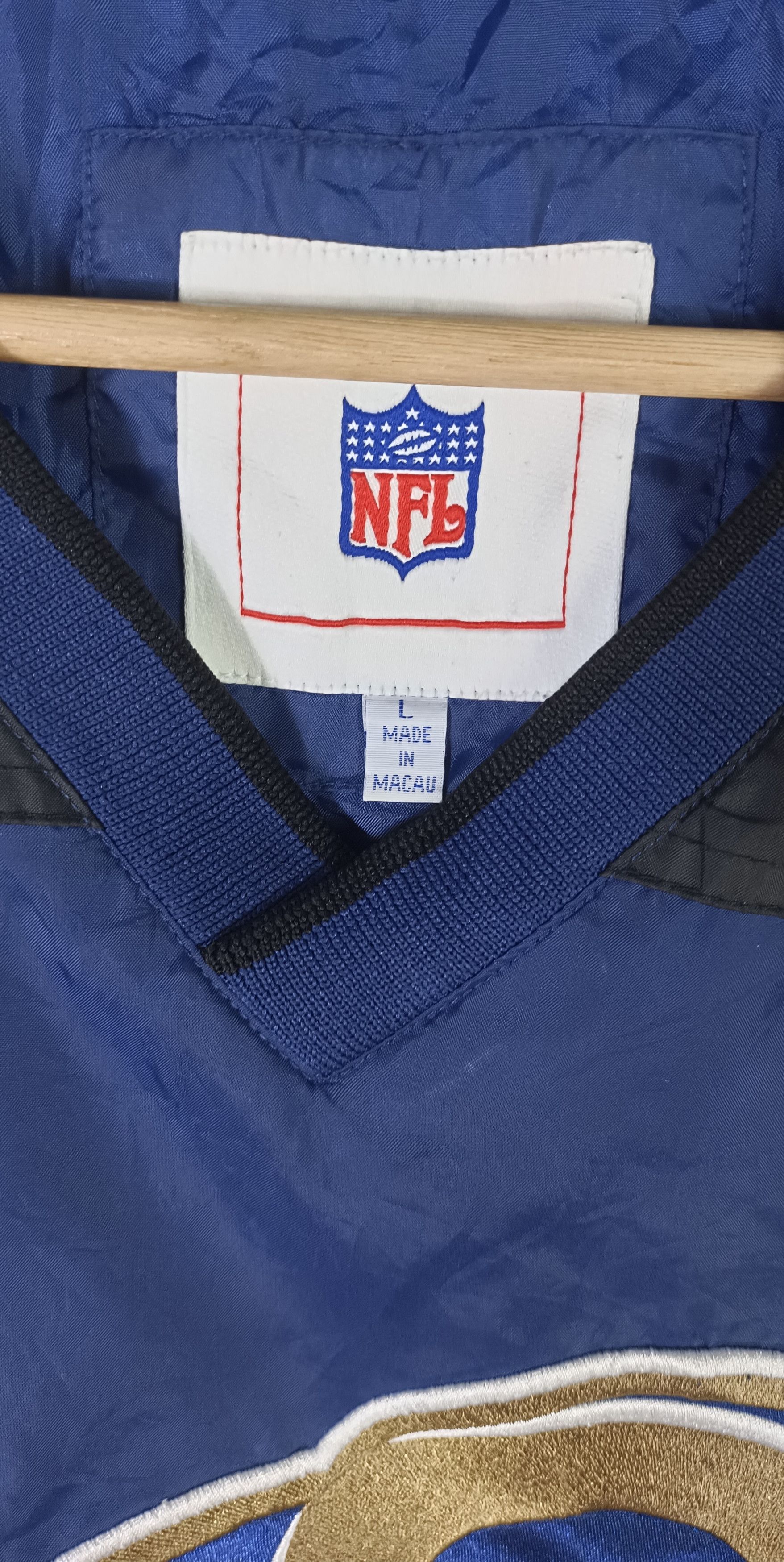 NFL NFL Saint Louis Rams Men Pullover Windbreaker Size US L / EU 52-54 / 3 - 9 Thumbnail