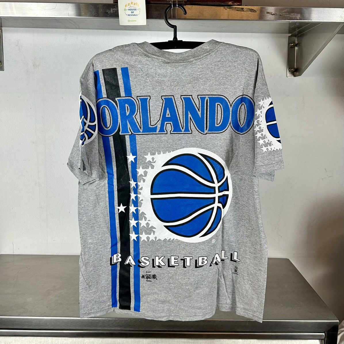Lee × NBA × Vintage Vintage 90s Orlando Magic Basketball AOP NBA Large T-shirt Size US L / EU 52-54 / 3 - 2 Thumbnail