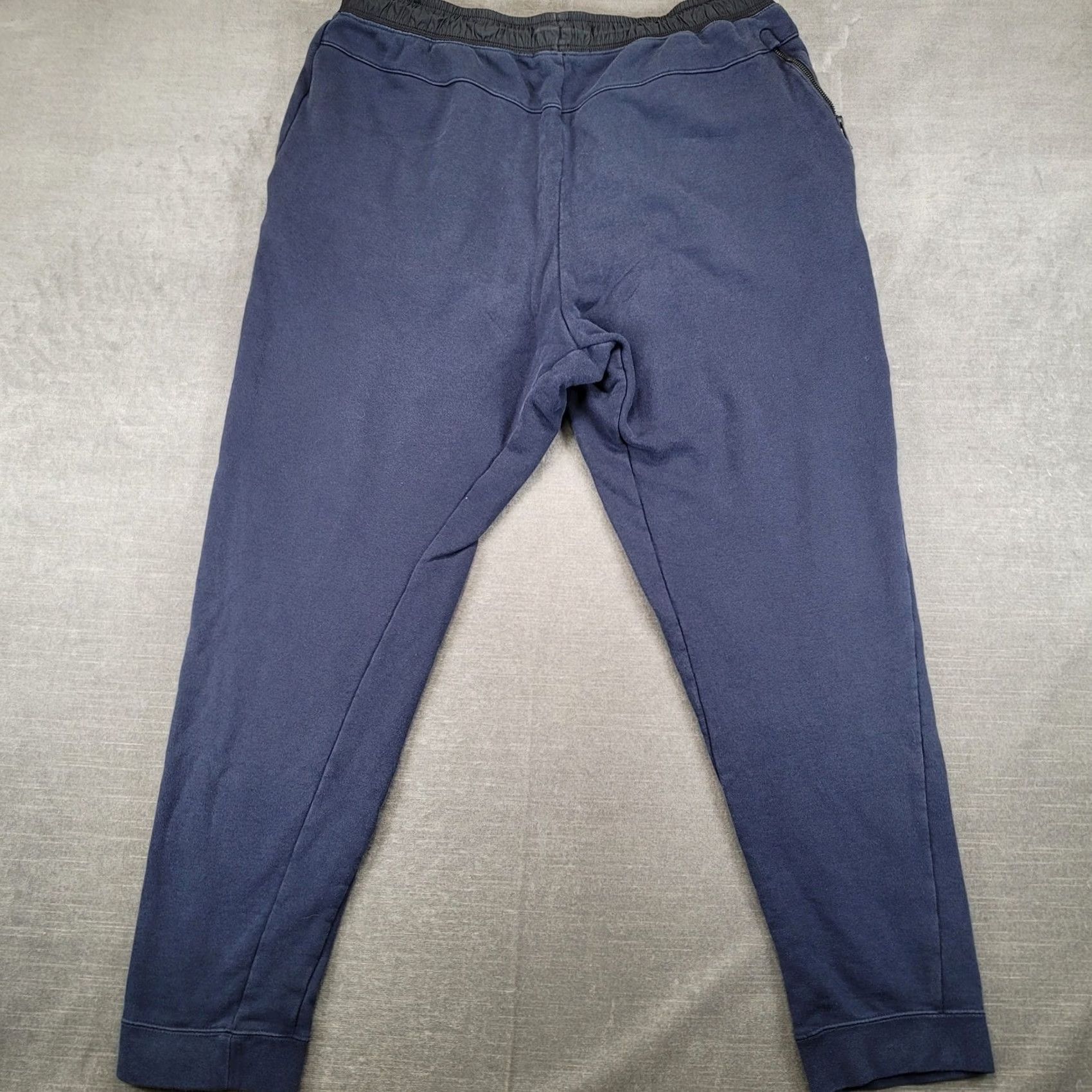 Nike Nike Mens XXL Navy Blue Fleece Jogger Sweatpants Elastic Waist Drawstring Pockets Athletic Style Size US 39 - 4 Thumbnail