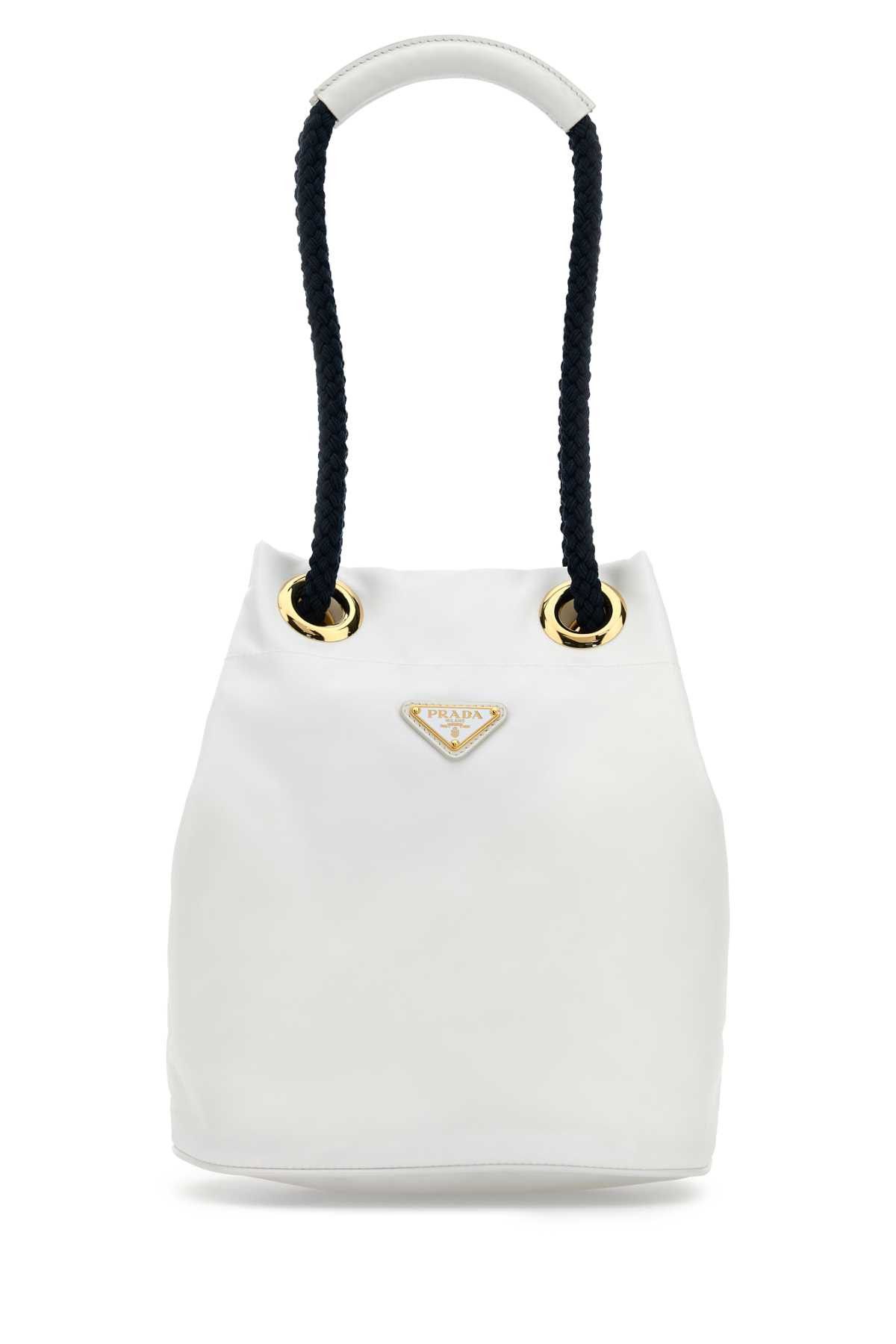 Prada White Re-Nylon Prada Mariner Bucket Bag Size ONE SIZE - 1 Thumbnail