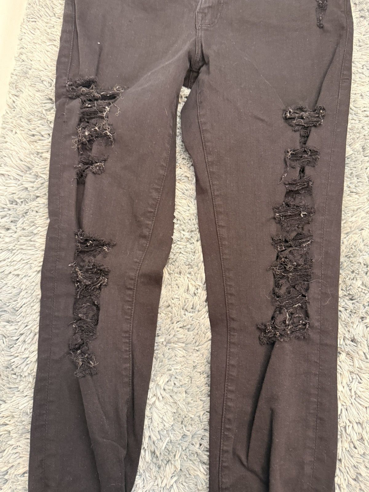 Frame Frame Denim Le Skinny de Jeanne Jeans in Black Noir Size 29 Size 29" - 5 Thumbnail