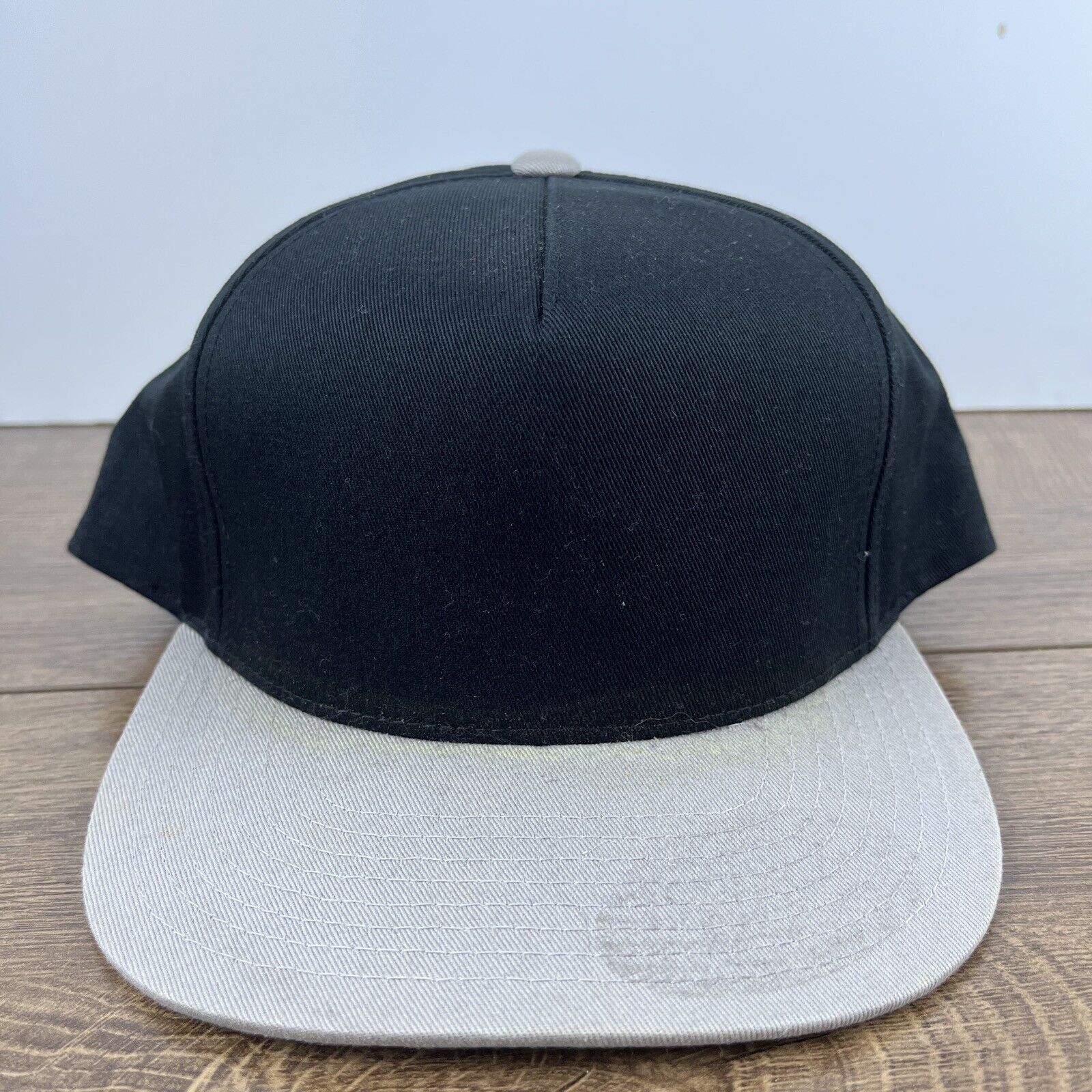 Other Plain Black Gray Snapback Hat Black Hat Snapback Adjustable Size ONE SIZE - 3 Thumbnail