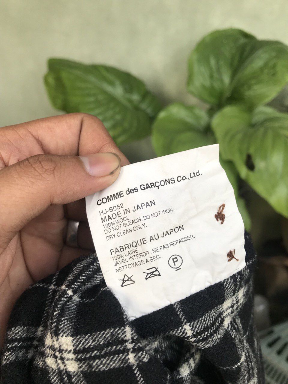 Comme des Garcons AD2012 COMME Des GARCONS HOMME WOOL FLANNER Size US L / EU 52-54 / 3 - 7 Thumbnail