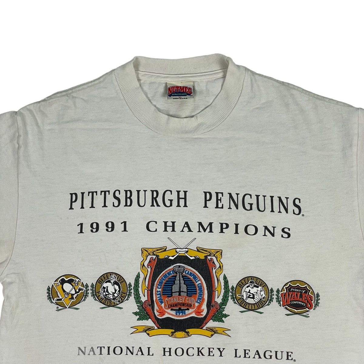 NHL Vintage 1991 NHL Pittsburgh Penguins Tee Size US XL / EU 56 / 4 - 3 Thumbnail