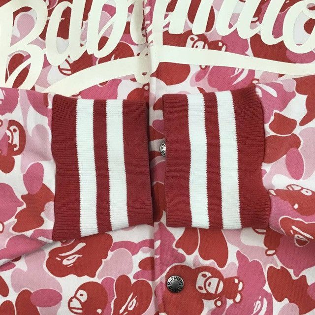 Bape × Nigo BAPE MILO ABC camo pink sweat varsity jacket a bathing ape Size US L / EU 52-54 / 3 - 5 Thumbnail