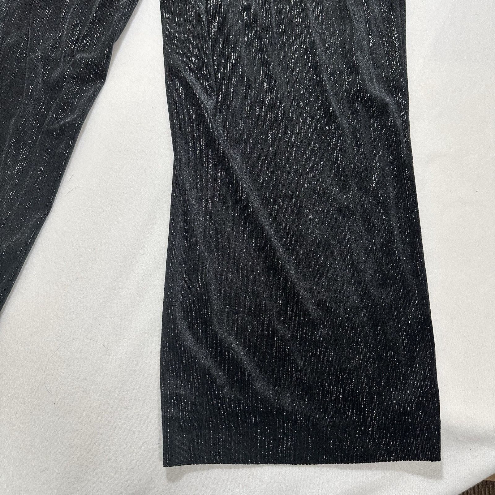 Vince Camuto Vince Camuto 2X Velour Wide Leg Glitter Sweatpants Pants Size 40" / US 18 - 9 Thumbnail
