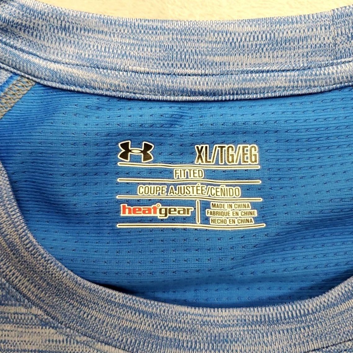 Under Armour Under Armour HeatGear Shirt Mens XL Blue Short Sleeve Running Athletic Pullover Crew Neck Moisture Wicking Breathable Lightweight Size US XL / EU 56 / 4 - 3 Thumbnail