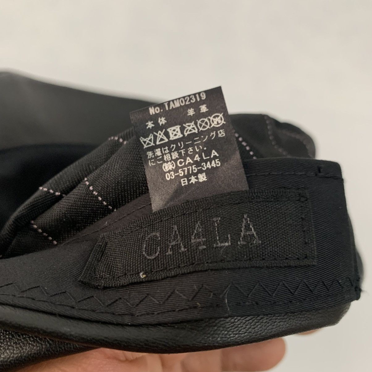 CA4LA CA4LA Leather Black Caps Size ONE SIZE - 7 Thumbnail