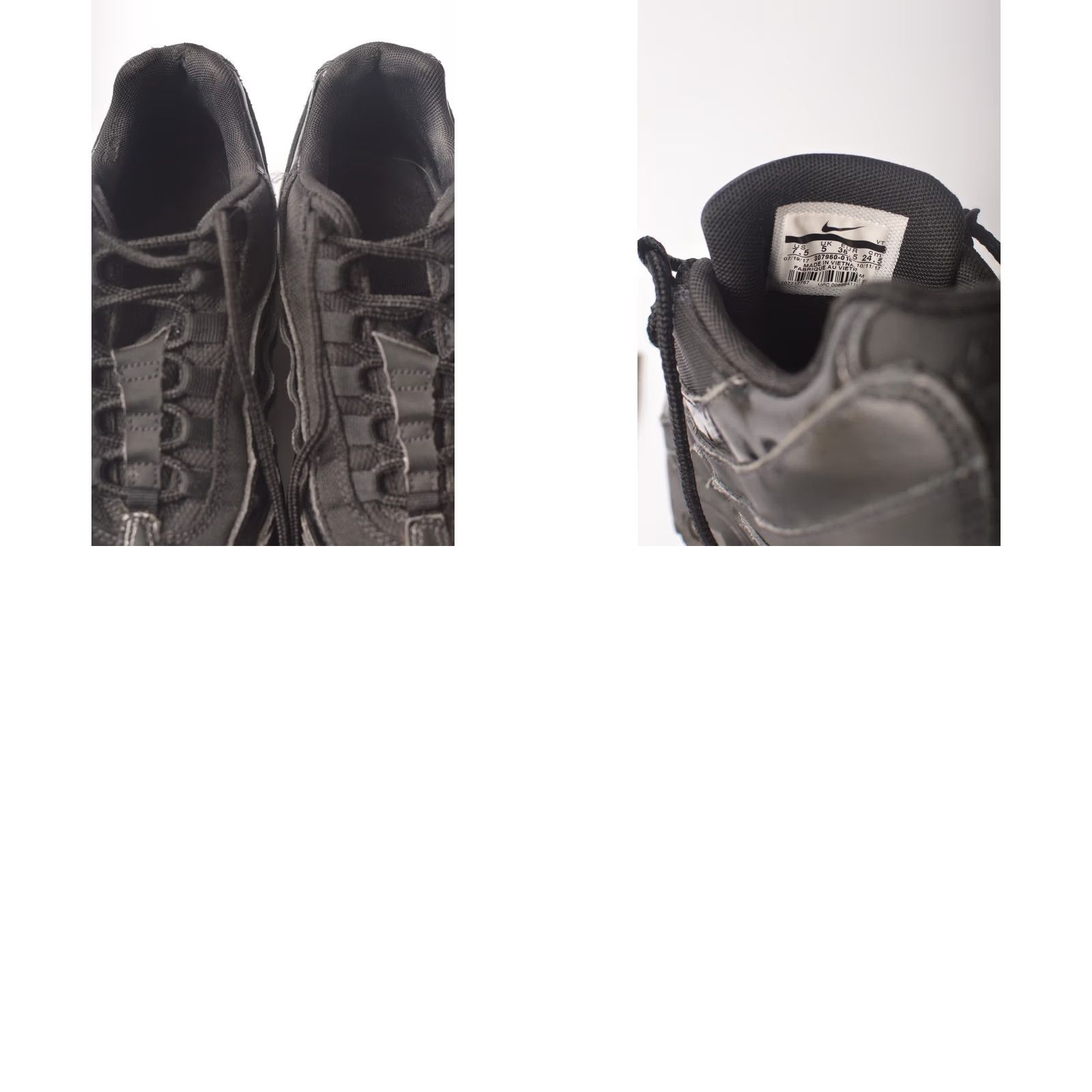 Nike Nike Wmns Air Max 95 Sneakers 307960-010 Black US 7.5 Womens Trainers Shoes Size US 5 / IT 35 - 8 Thumbnail