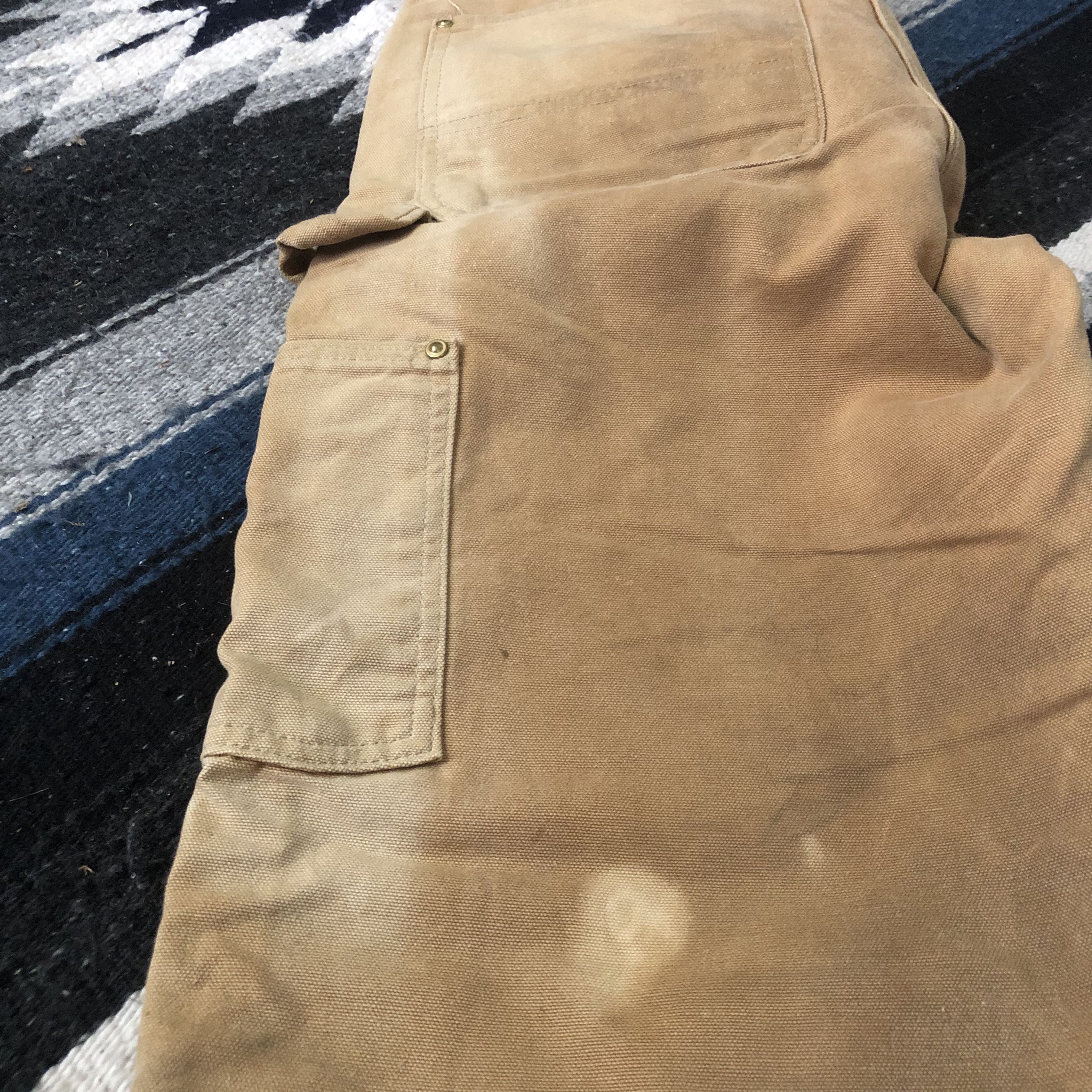 Carhartt Vintage Carhartt USA sun faded duck canvas distressed pants Size US 33 - 8 Thumbnail