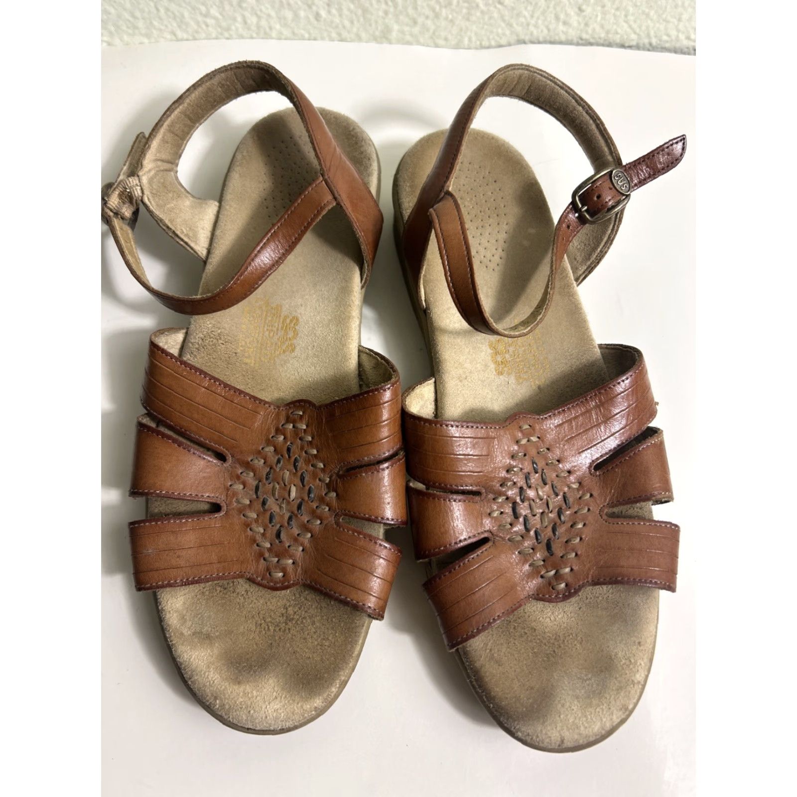 SAS SAS Tripad Comfort Sandal Tan Leather Women's Brown Strappy Size 9.5 M Size US 10 / IT 40 - 5 Thumbnail