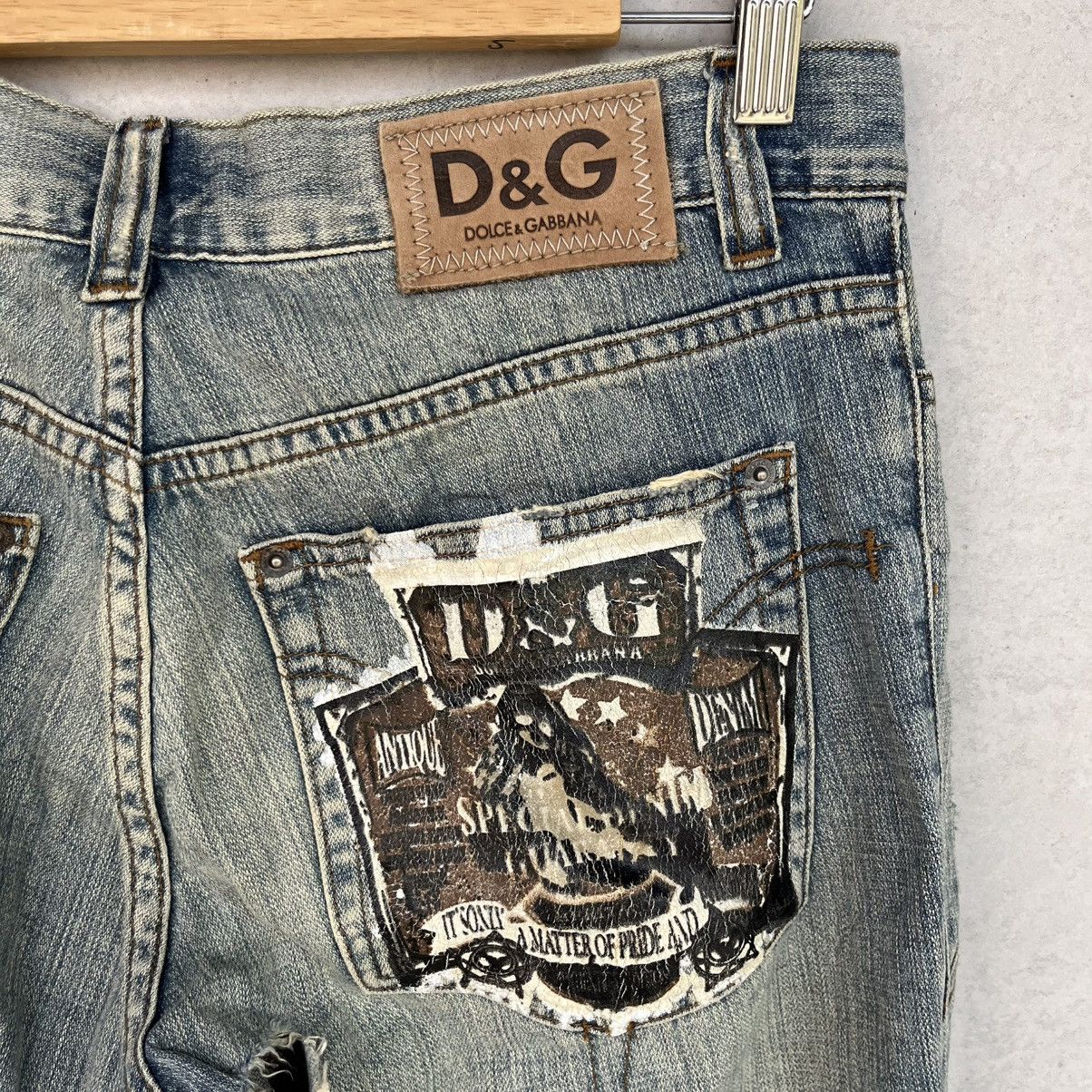 Other vintage DG Blue Jeans Denim Pullover Jumper Size S W17 L29 Size US 26 / EU 42 - 12 Thumbnail
