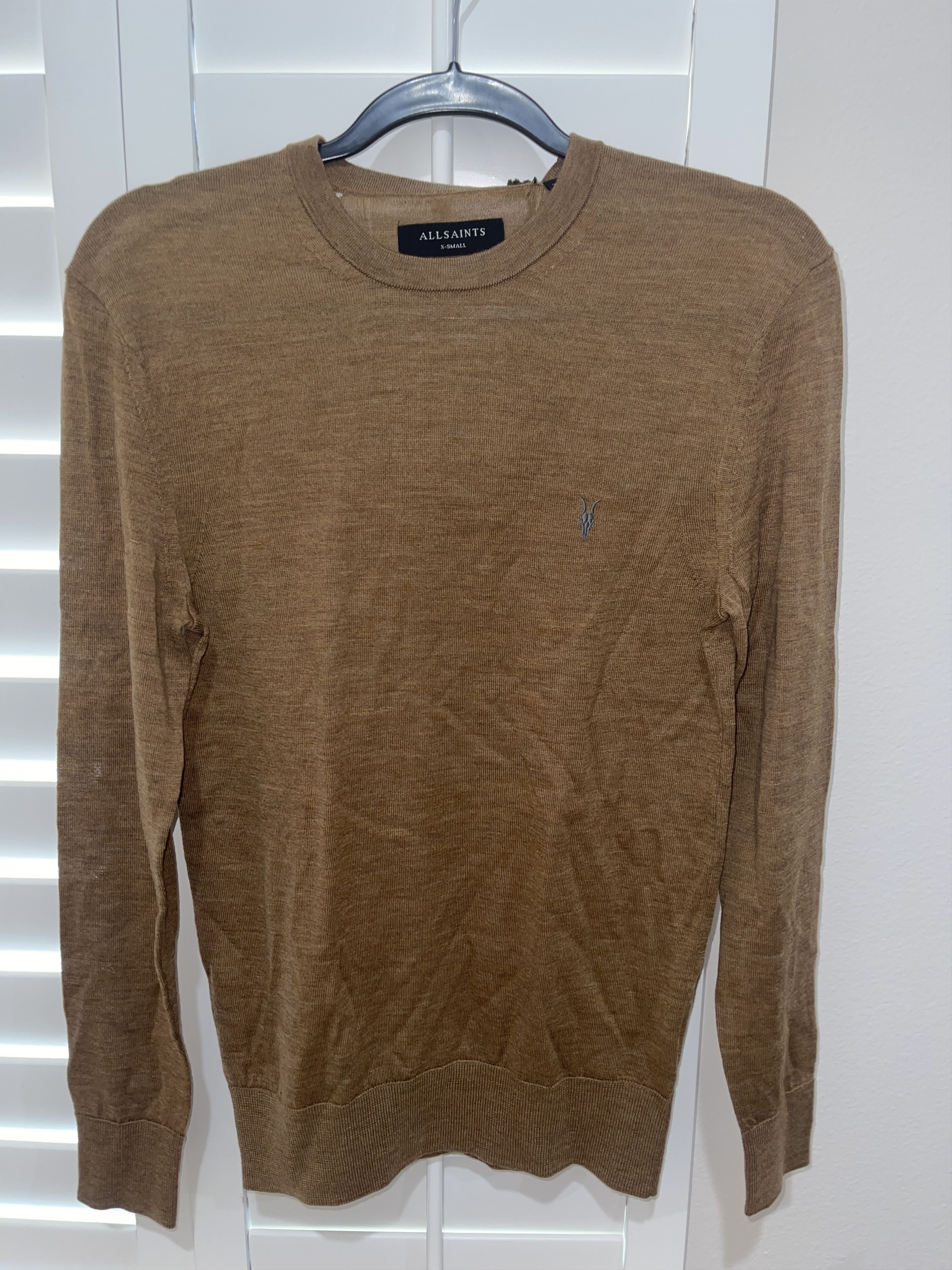 Allsaints All Saints Brown Merino Wool Long Sleeve XS Sweater Size US XS / EU 42 / 0 - 10 Thumbnail