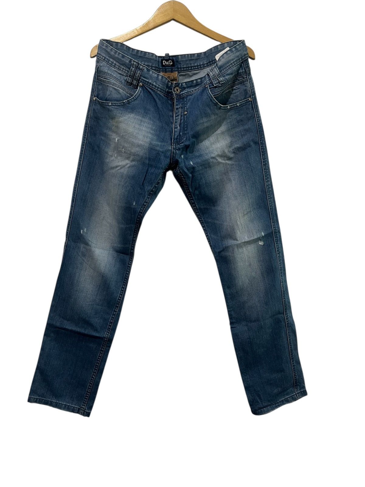Dolce & Gabbana Japanese D&G Distrassed Denim Size US 34 / EU 50 - 1 Thumbnail