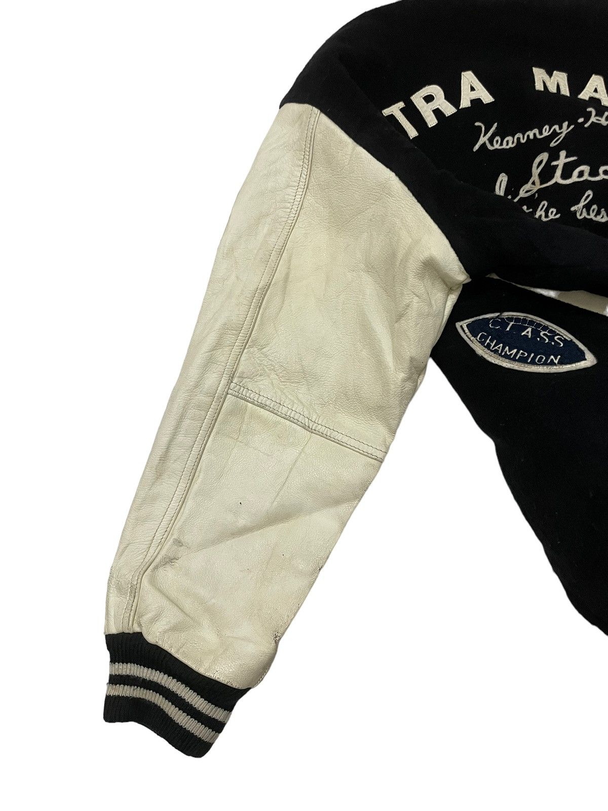 Japanese Brand Kearny House Full Patches Leather Sleeve Varsity Jacket Size US M / EU 48-50 / 2 - 8 Thumbnail