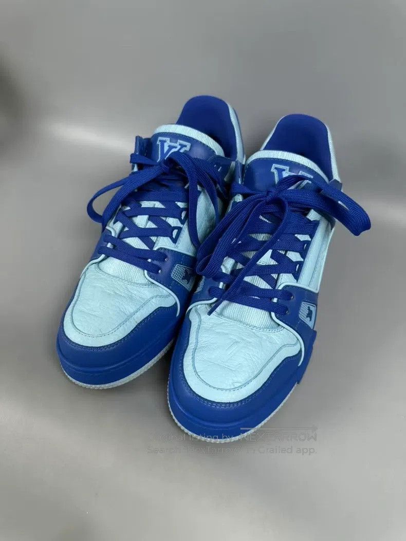 Louis Vuitton Louis Vuitton Blue Trainer Casual Shoes Size US 7 / EU 40 - 2 Thumbnail