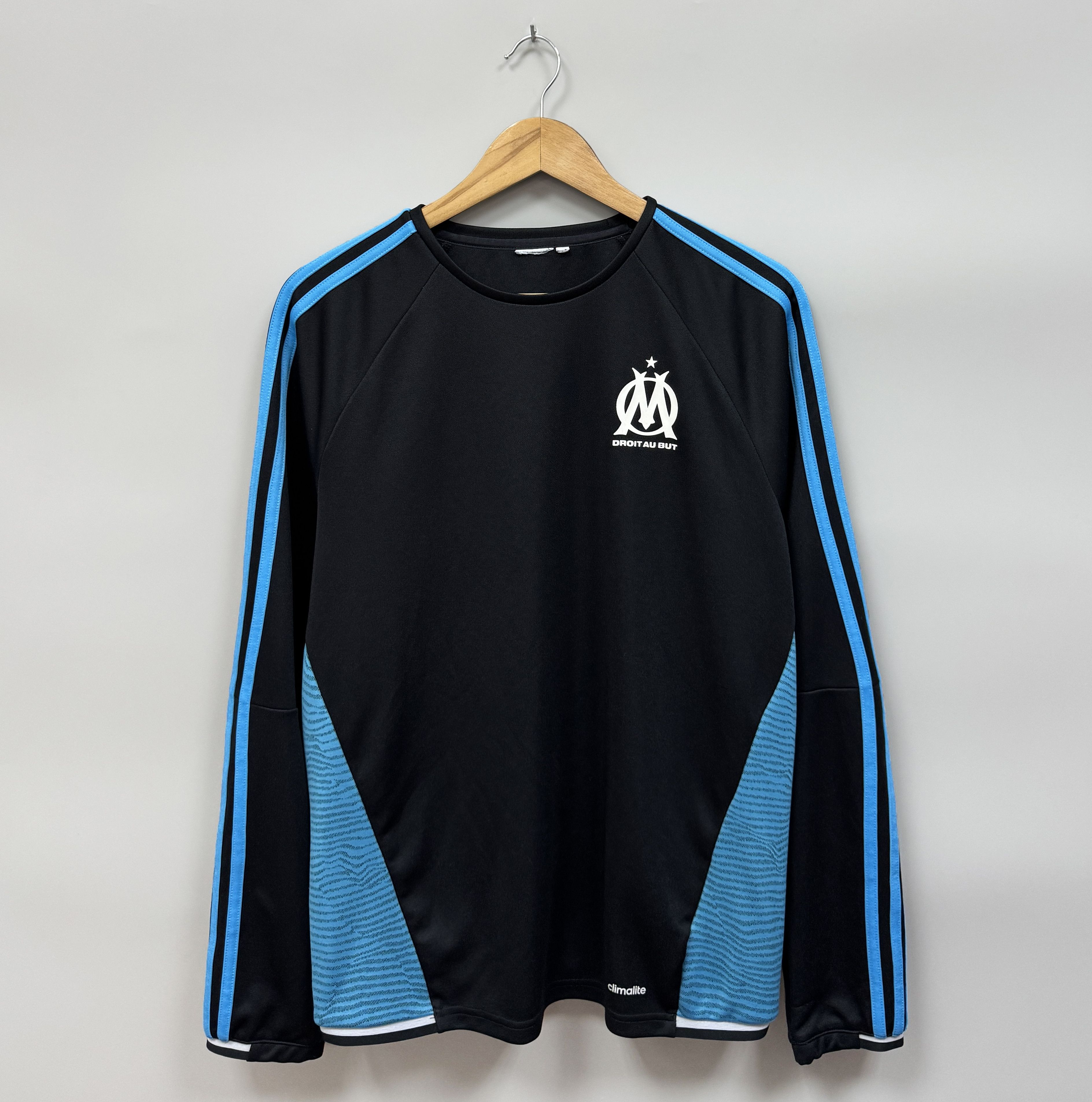 Adidas 2015-2016 Olympique Marseille Adidas PLayer Issue Sweatshirt Size US M / EU 48-50 / 2 - 1 Thumbnail