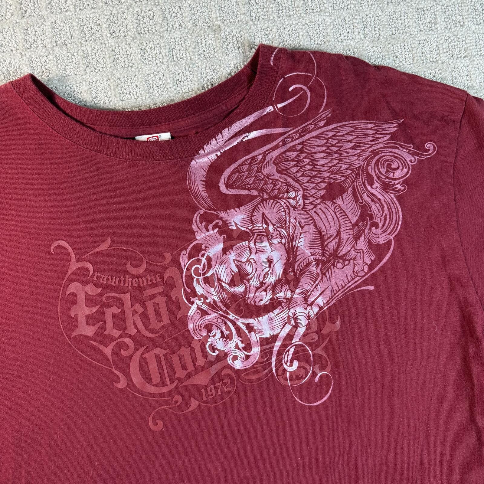 Ecko Unltd. Ecko Unltd Graphic T Shirt XXL Red Y2K Streetwear Size US XXL / EU 58 / 5 - 2 Thumbnail