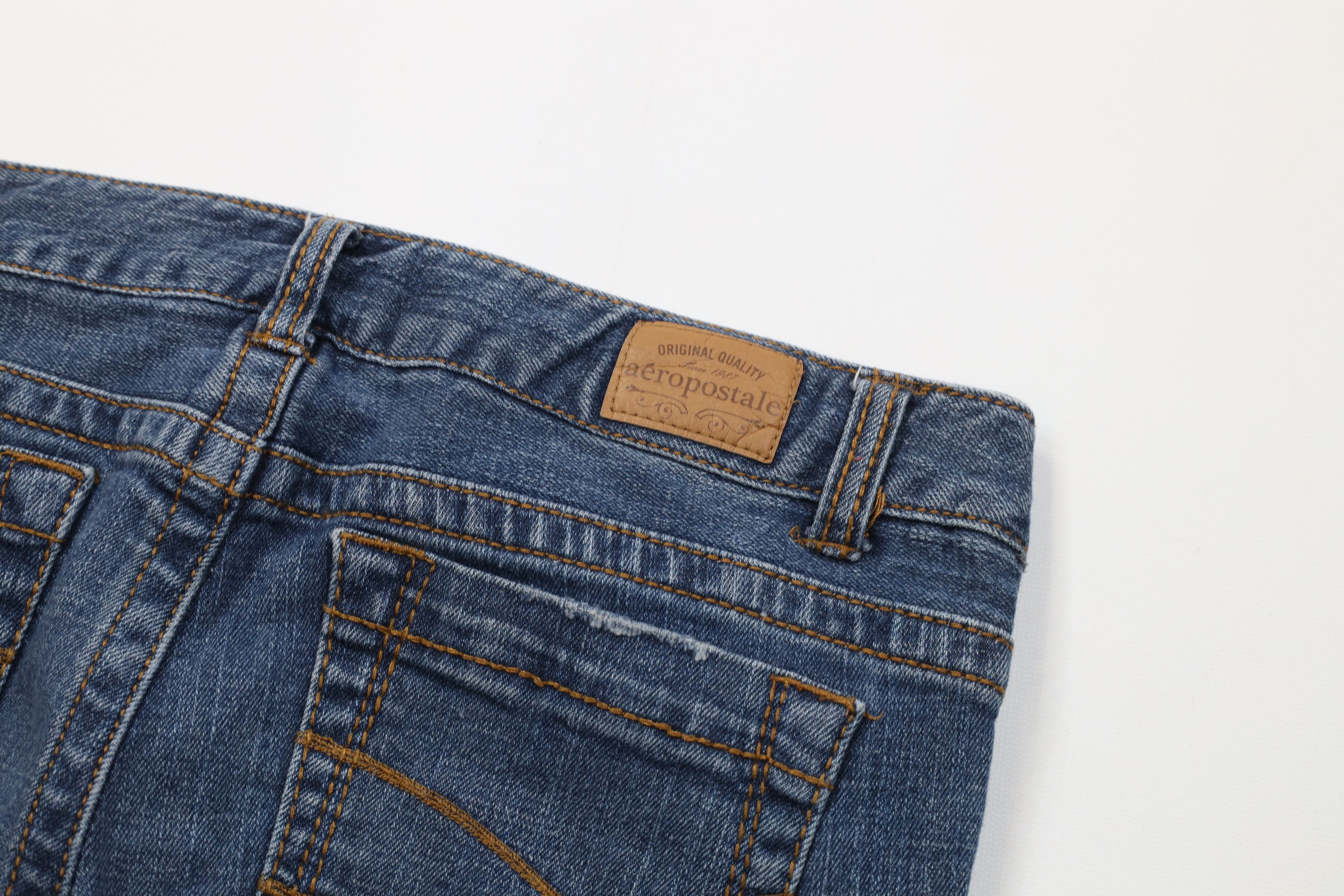 American Eagle Outfitters Vintage Y2K American Eagle Hailey Skinny Flared Jeans Blue Size 30" / US 8 / IT 44 - 15 Thumbnail