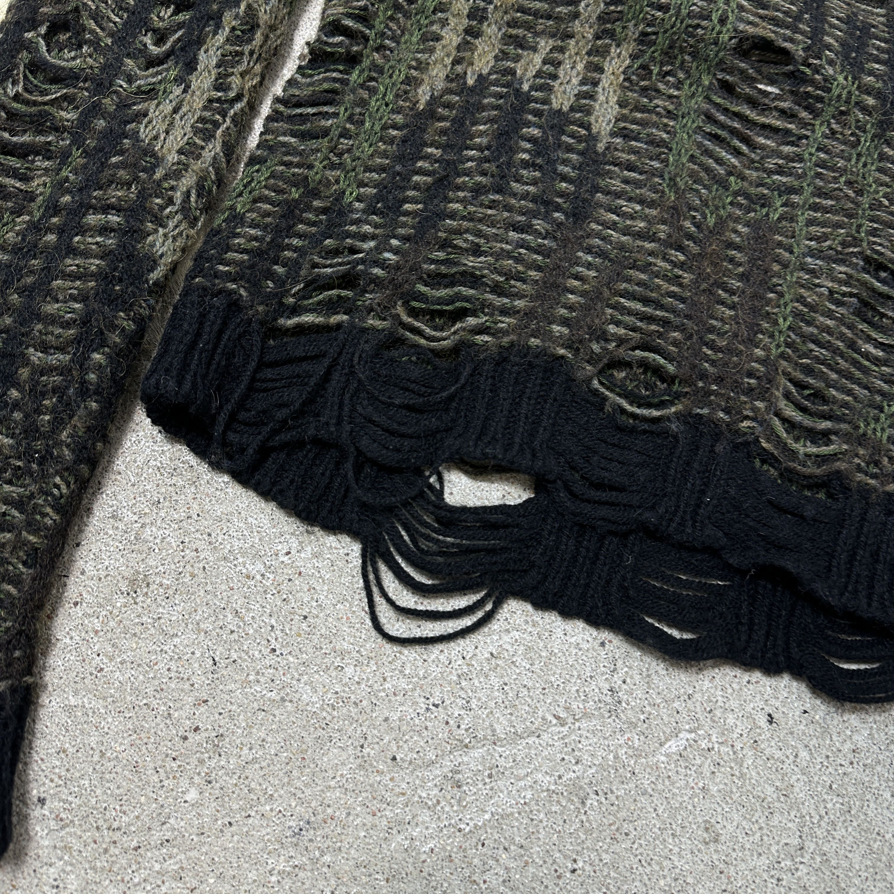 Diesel Vintage Avant Garde Grunge Diesel Distresses Sweater 00s Size S / US 4 / IT 40 - 3 Thumbnail