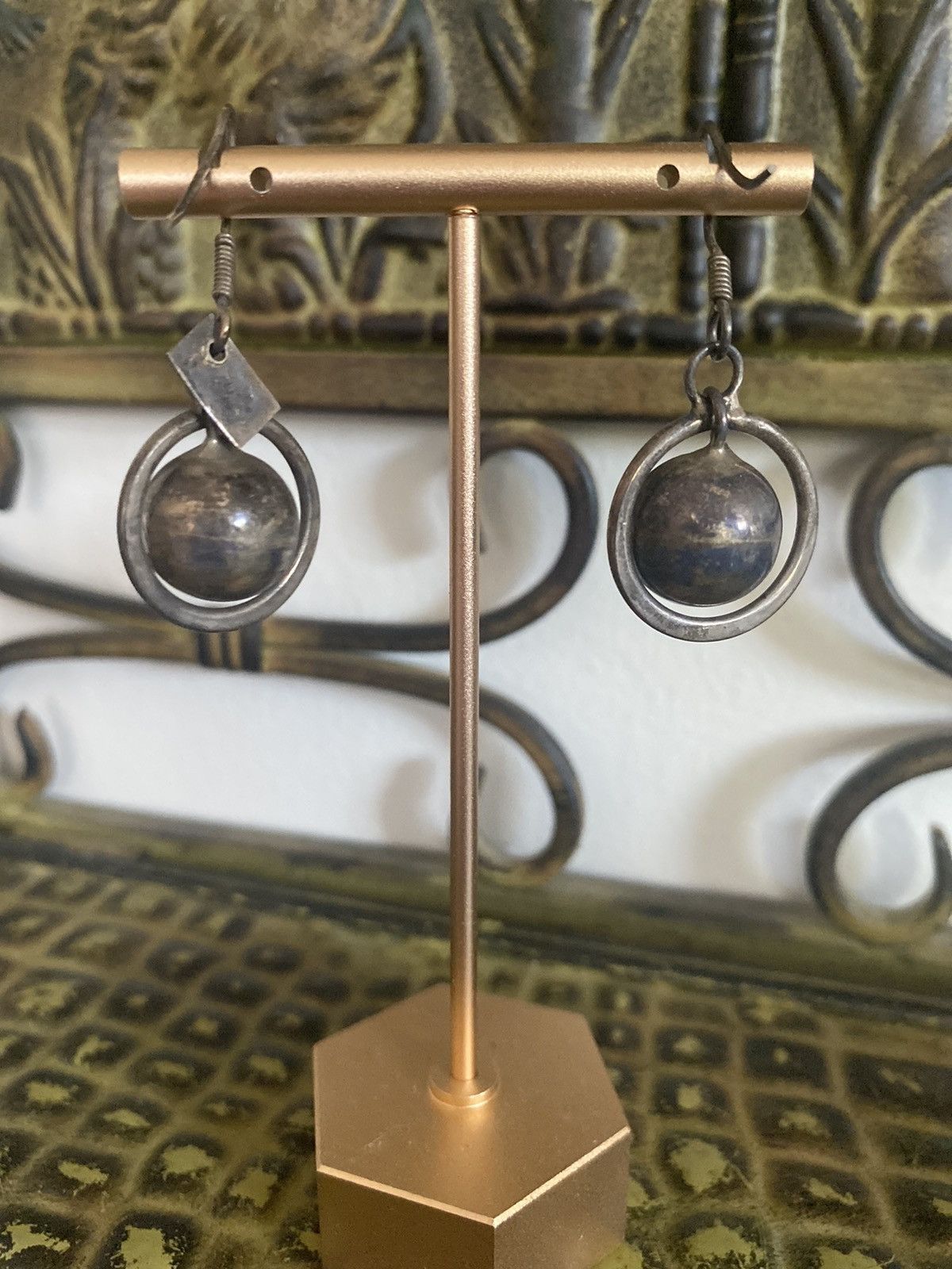 Vintage VINTAGE STERLING SILVER MEXICO DANGLE BALL HOOK EARRINGS Size ONE SIZE - 9 Thumbnail