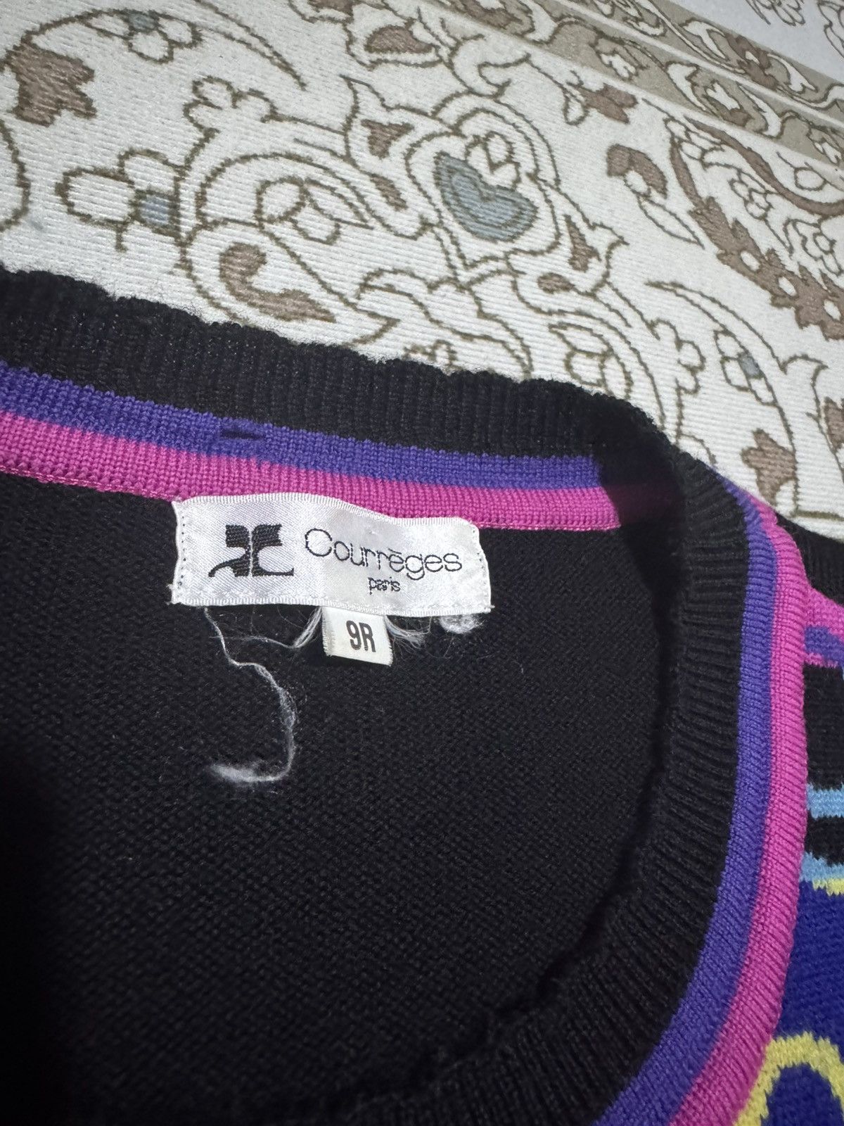 Courreges × Vintage Rare! Courreges Colourway Jumper Cardigan Knitwear Size US M / EU 48-50 / 2 - 4 Thumbnail