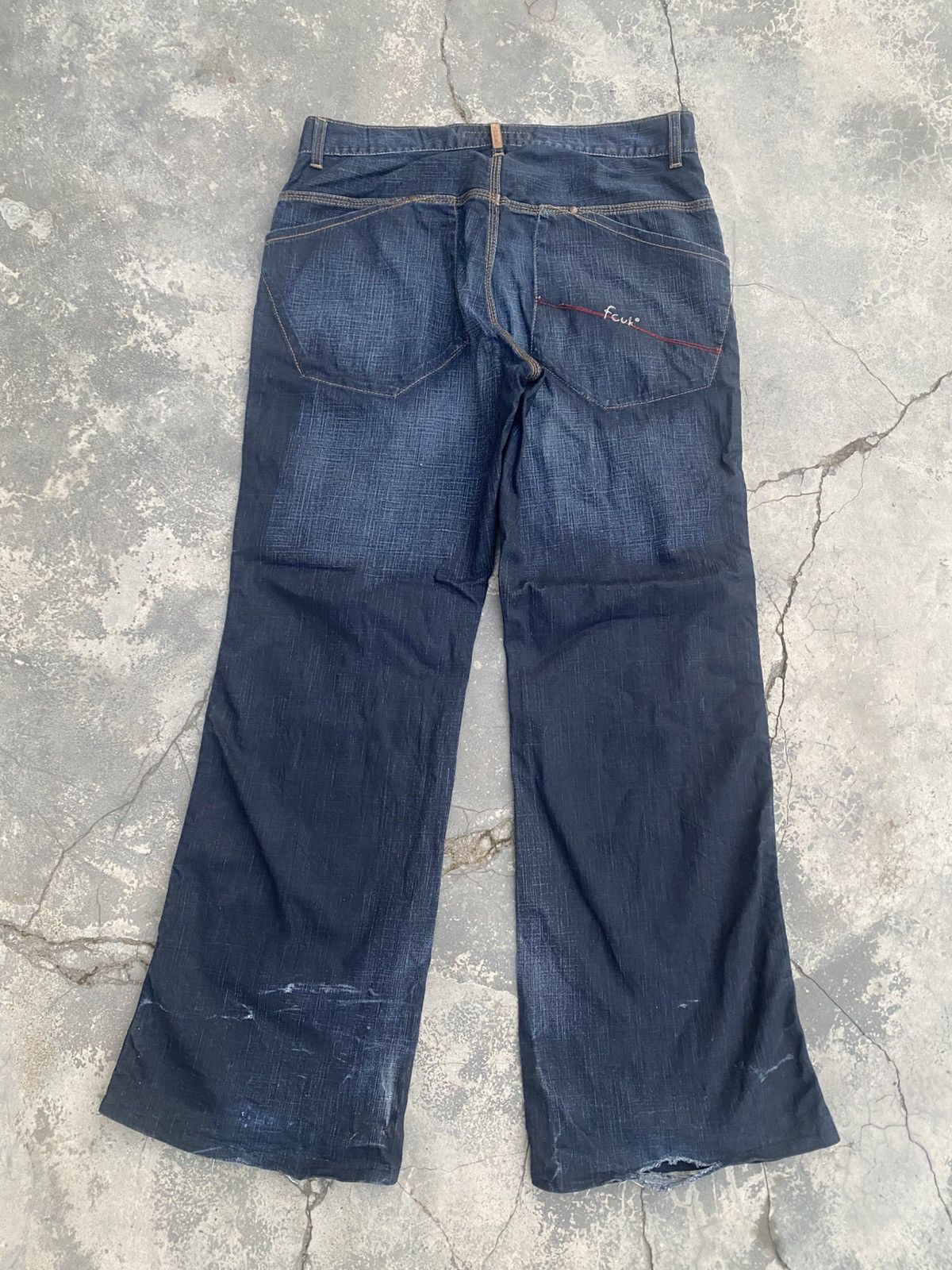 FCUK × French Connection RareY2K FCUK Baggy Flare Size US 34 / EU 50 - 1 Thumbnail