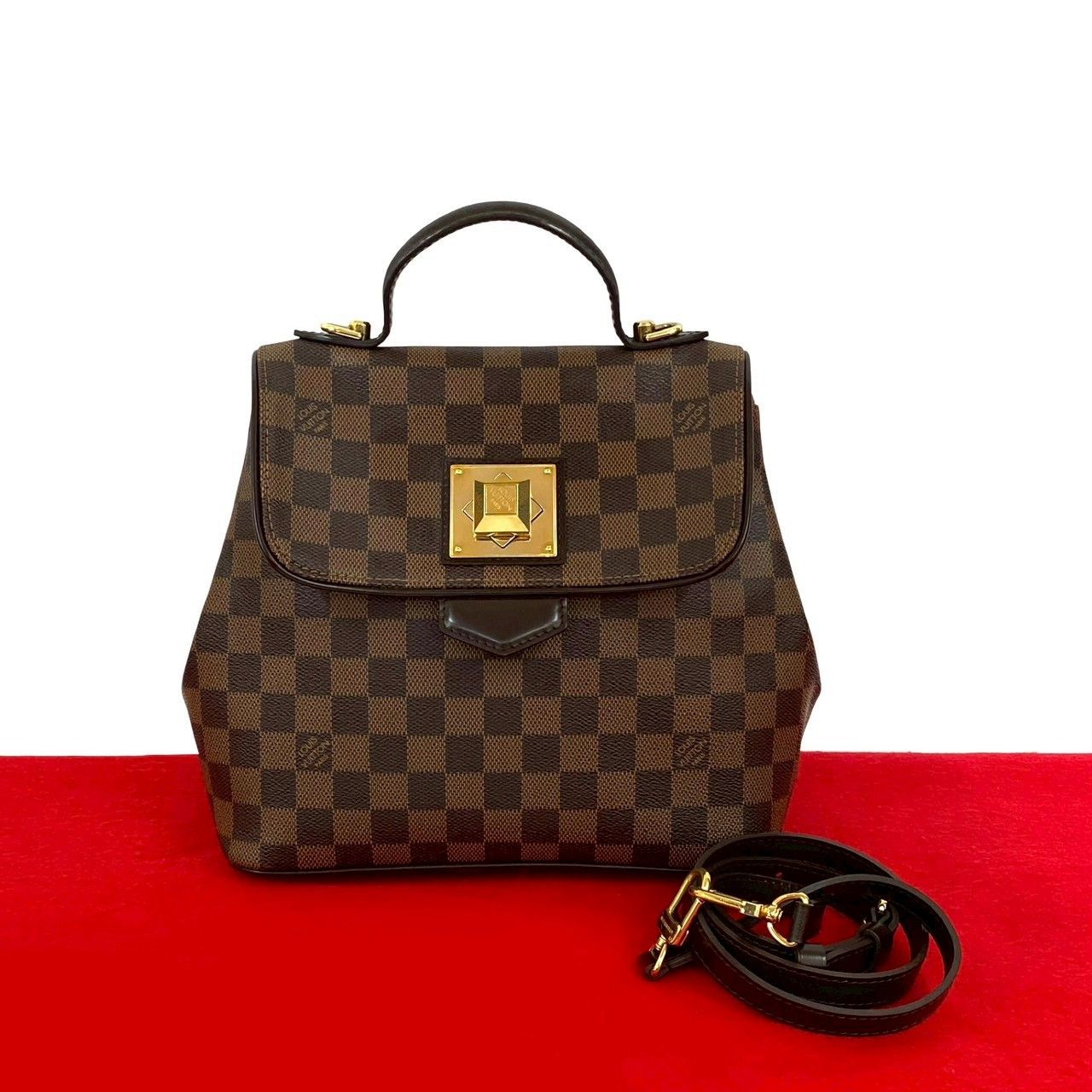 Louis Vuitton Louis Vuitton Louis Vuitton Bergamo Damier 2way Bag Canvas Shoulder Bag DUTY FREE for USA Size ONE SIZE - 1 Thumbnail