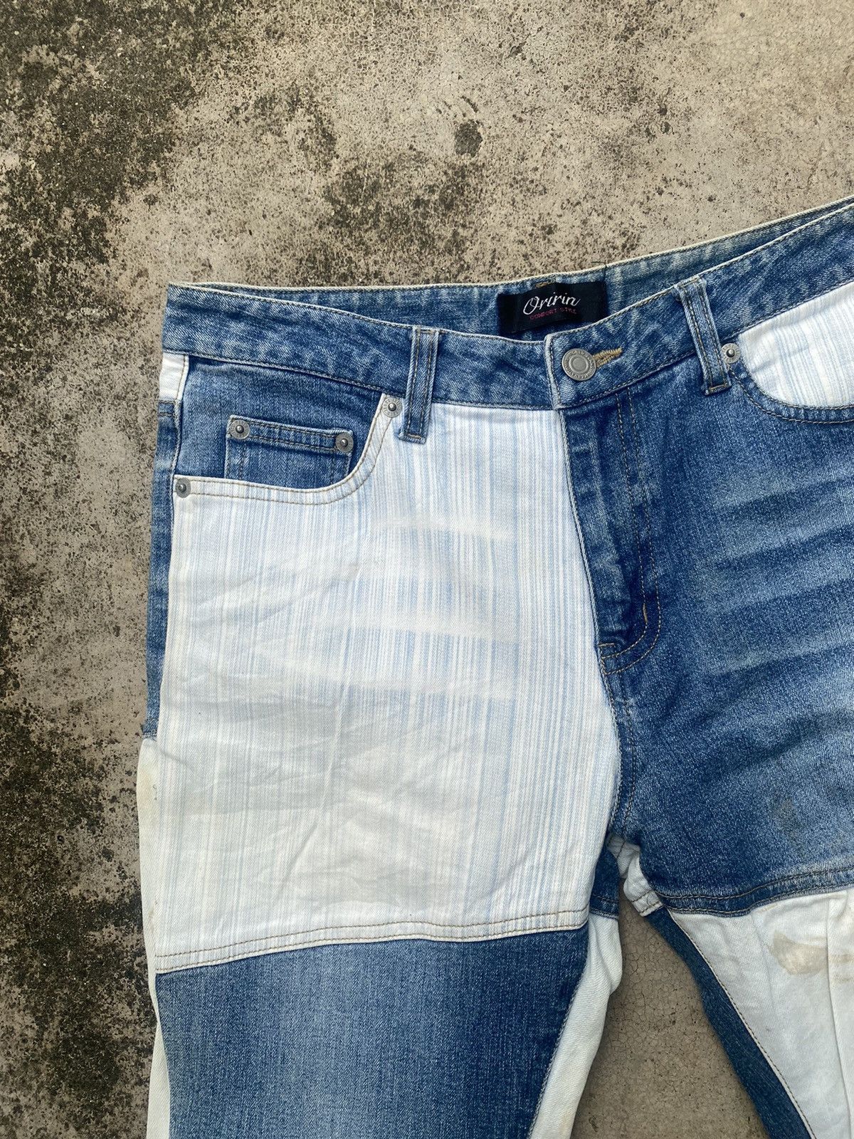 If Six Was Nine × Japanese Brand Flare Jeans Oririn Hagi Painted Size US 29 - 9 Thumbnail
