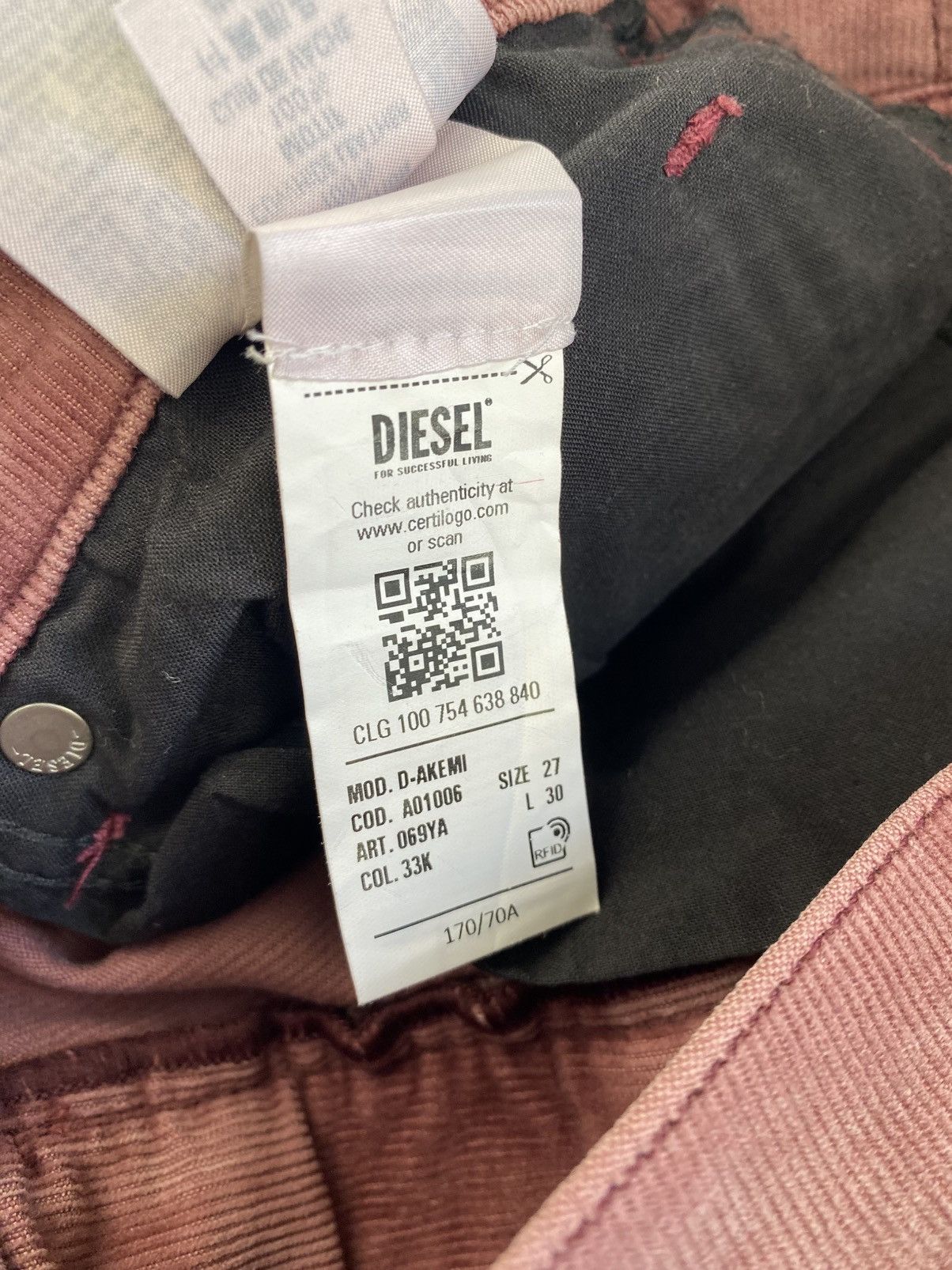Diesel Diesel D-Akemi Corduroy Flared Baggy Pants Balenci Style Size 27" / US 4 / IT 40 - 8 Thumbnail