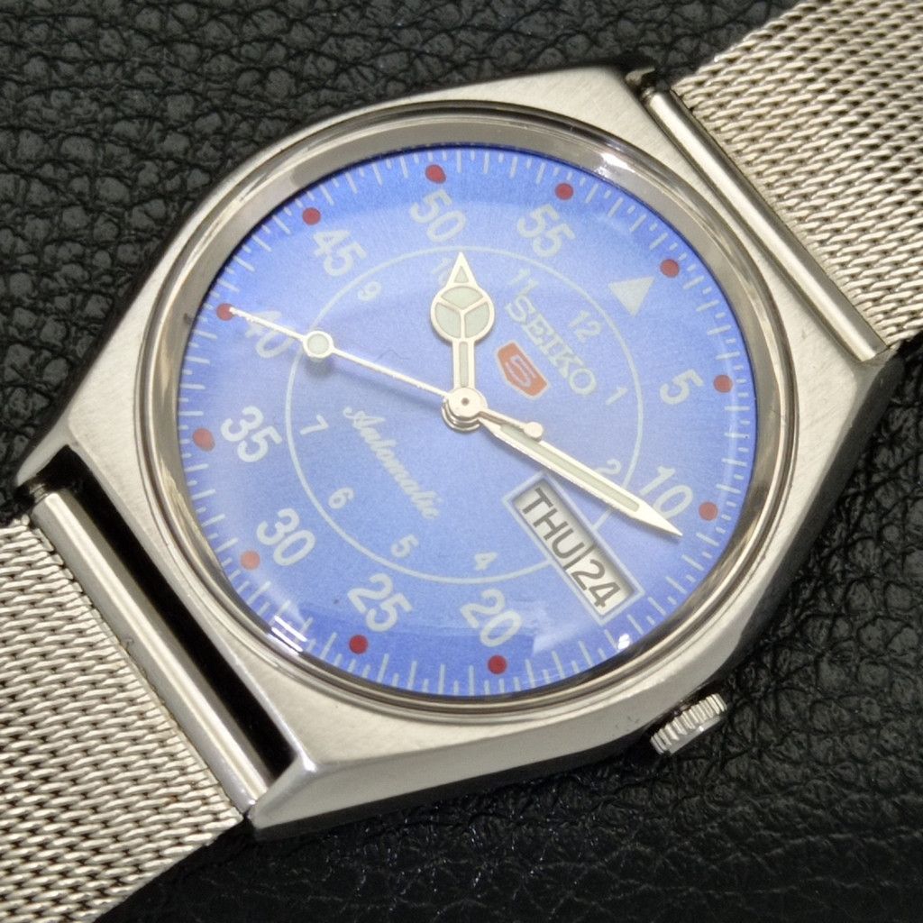 Seiko JAPAN VINTAGE SEIKO 5 AUTOMATIC 6309A MENS WATCH a701212 Size 36 - 6 Thumbnail