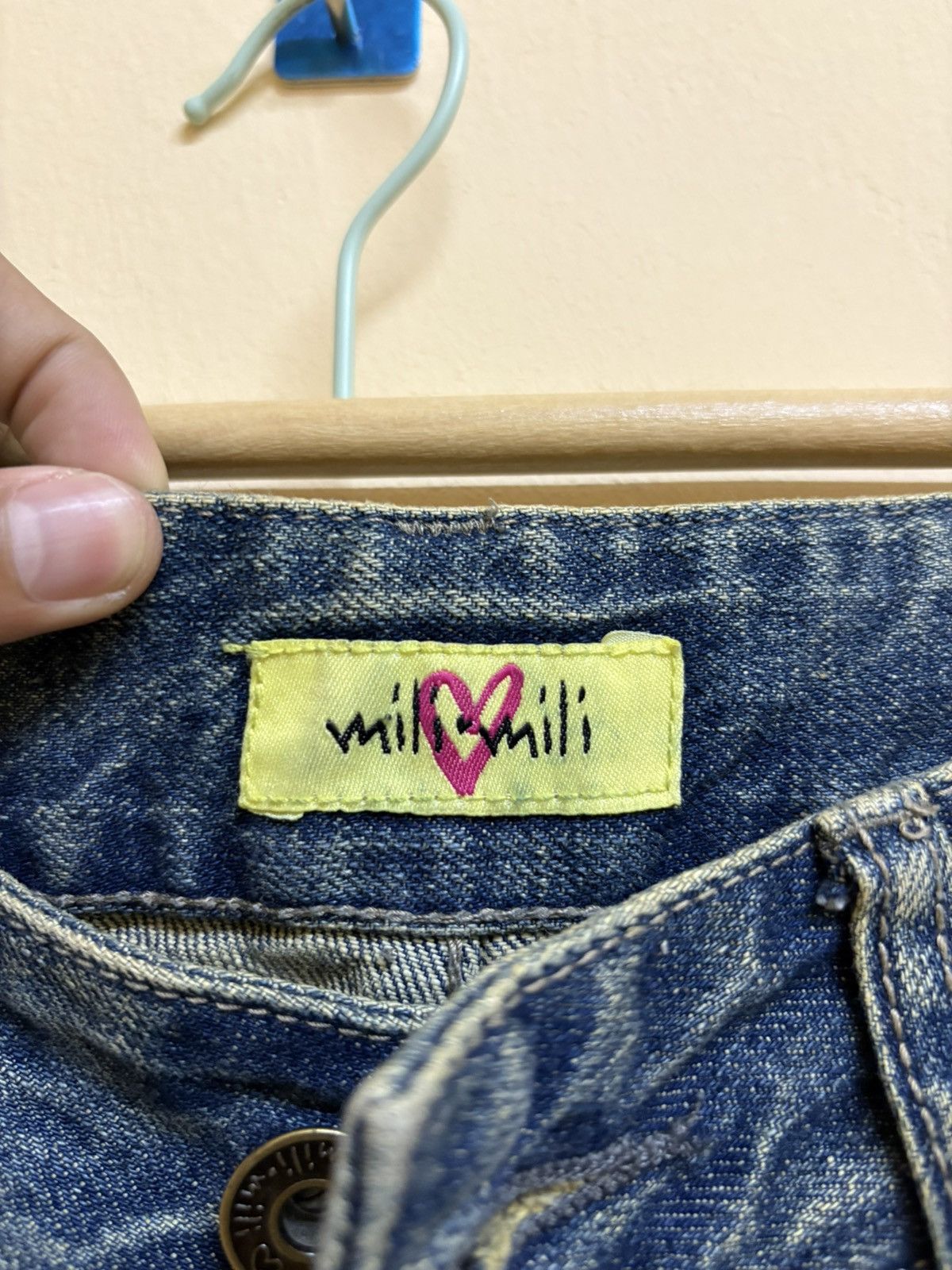 Designer Vintage Mili Mili Denim Jeans Japanese Fashion Designer Size US 31 - 19 Thumbnail