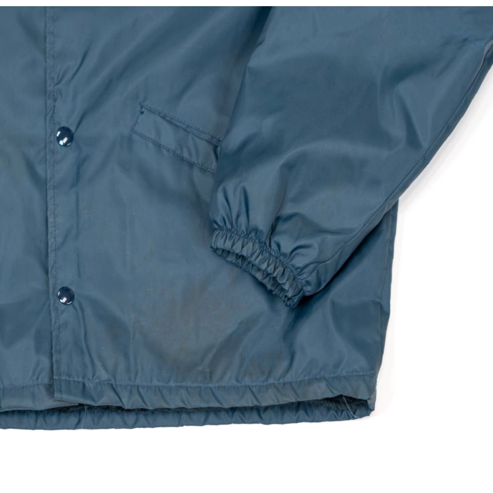Vintage VINTAGE Union Satin MPEA Jacket Bomber Jacket Mens M Blue Satin Logo Pockets 80s USA 70's Pattern 23in Chest Mid-Length"} Size US M / EU 48-50 / 2 - 7 Thumbnail