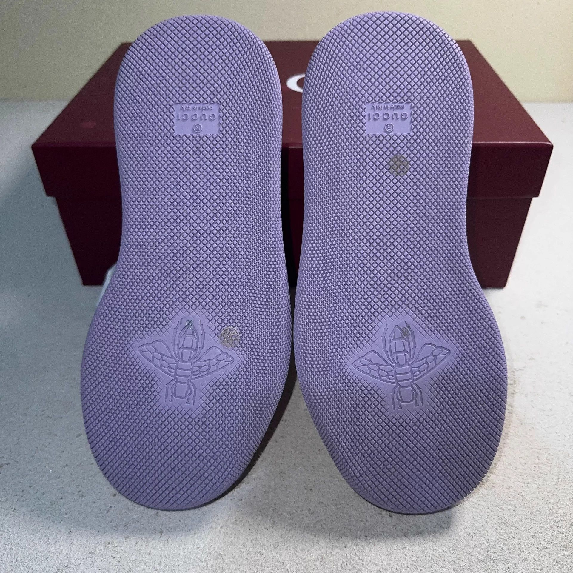 Gucci GUCCI Screener Women's Pink Purple Low-Top Sneakers Size US 5.5 / IT 35.5 - 4 Thumbnail