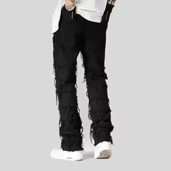 Japanese Brand Black Color Straight Y2K Grunge Jeans Pants Size US 30 / EU 46 - 6 Thumbnail
