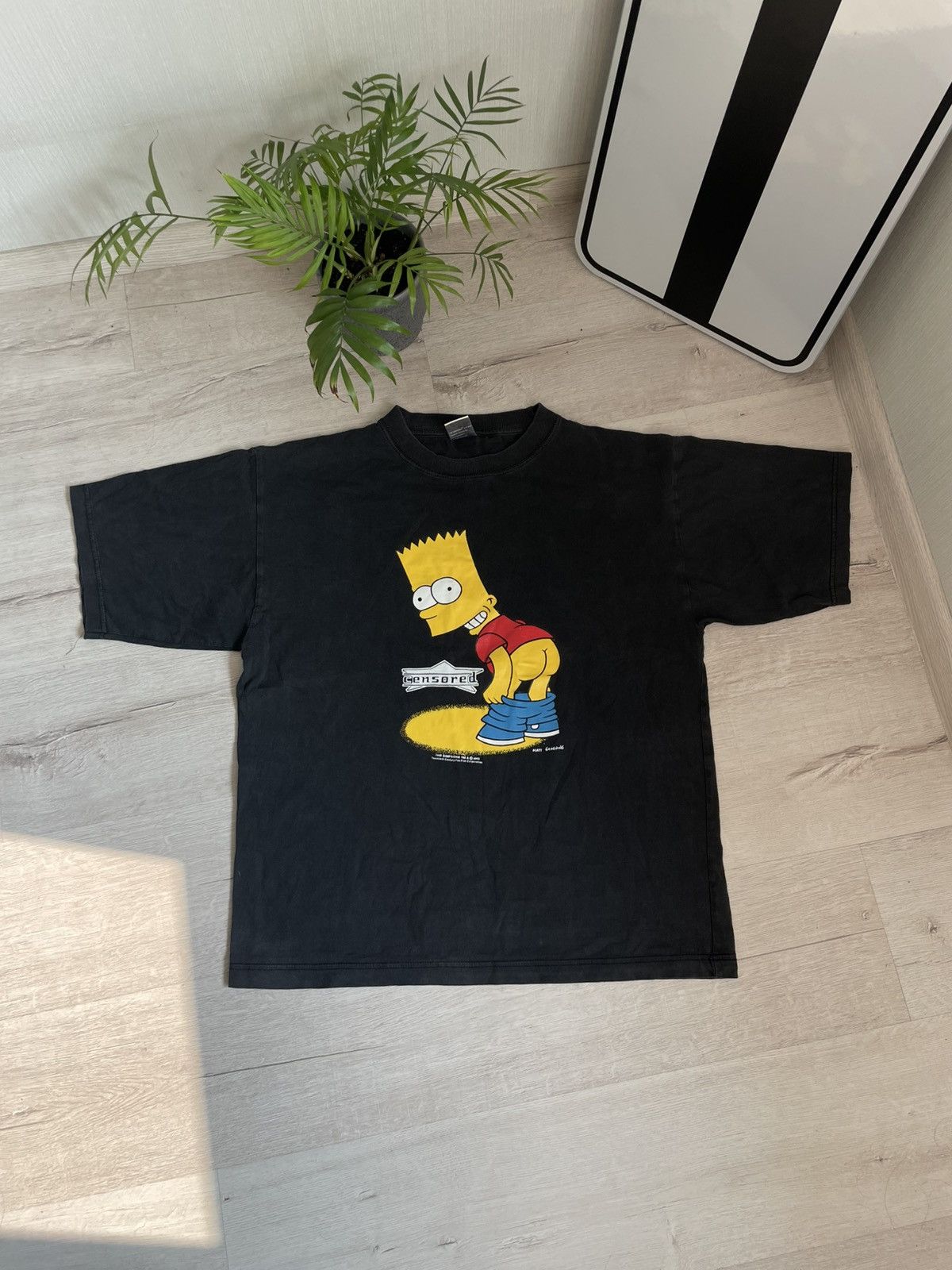 Star Wars × The Simpsons Rare Official 2000 The Simpsons Bart Ass Censored Tee Y2k Size US L / EU 52-54 / 3 - 9 Thumbnail