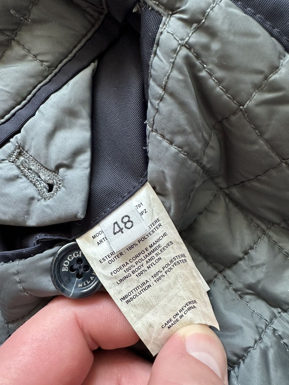 Boggi × Designer Boggi Milano Blue Button Down Coat Jacket Size 48 Size US M / EU 48-50 / 2 - 18 Thumbnail