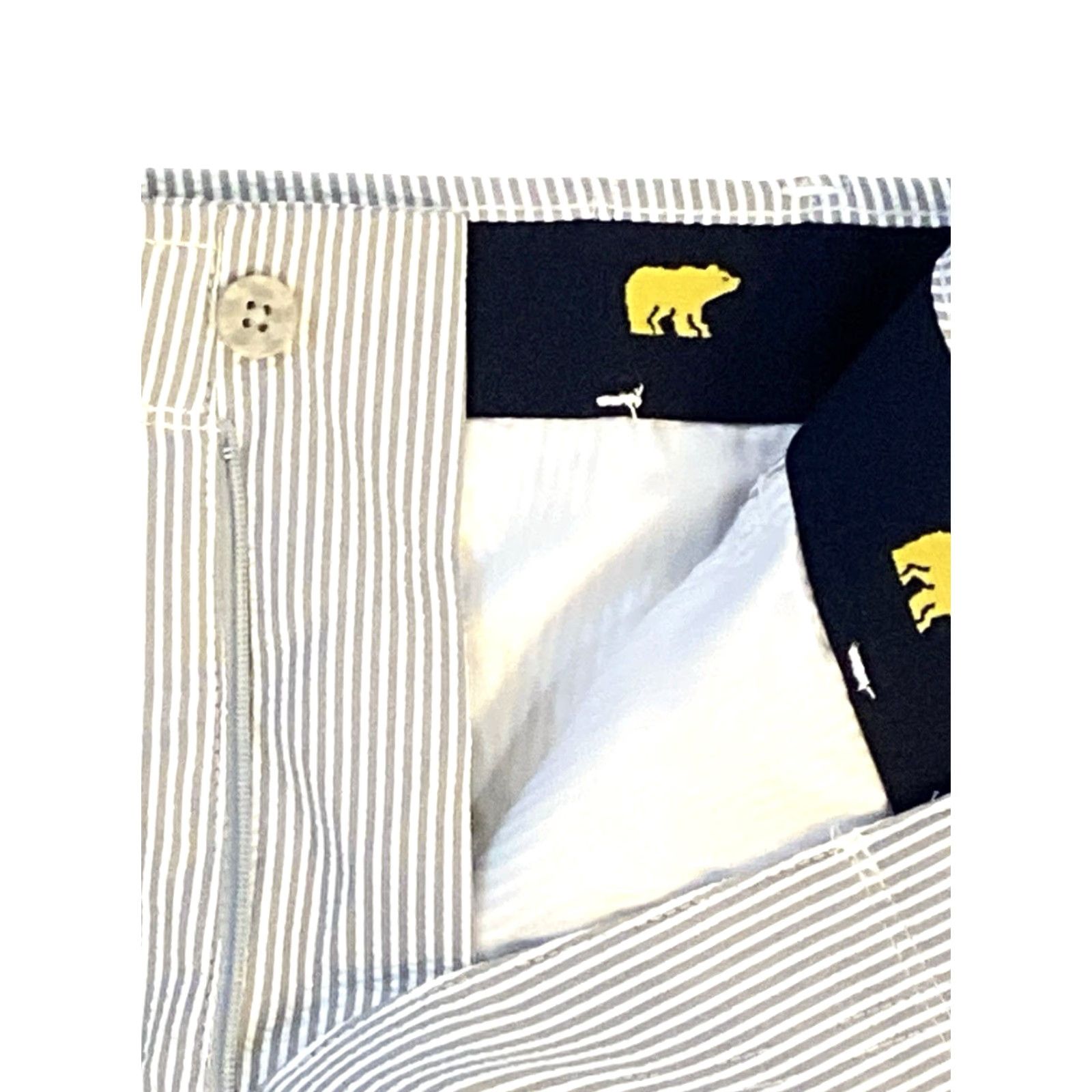 Vintage Jack Nicklaus Golf Shorts Mens Gray Seersucker Golden Bear Size 34 HHP Size US 34 / EU 50 - 5 Thumbnail