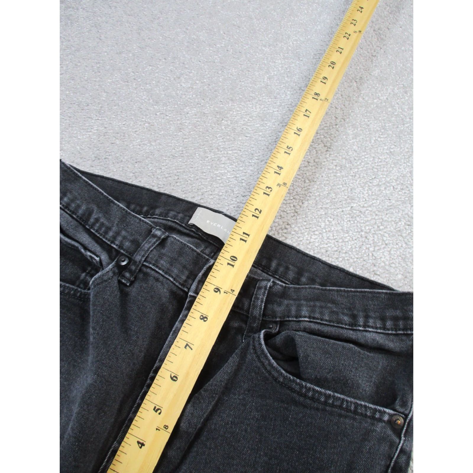 Everlane Everlane Jeans Mens 32X30 Dark Gray Denim Slim Fit Straight Regular Mens Size US 32 / EU 48 - 6 Thumbnail