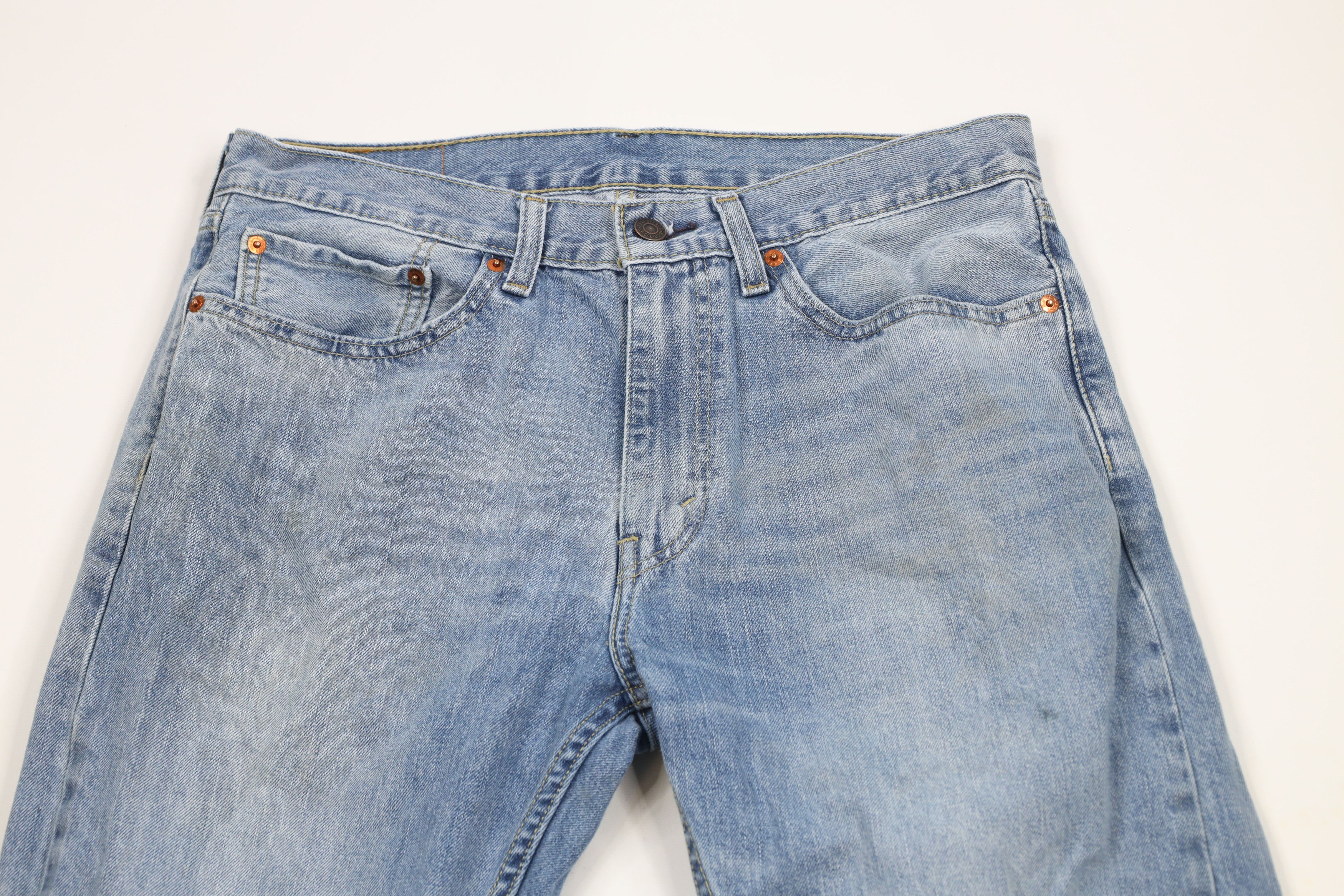 Levi's × Vintage Vintage Y2K Levis 505 Regular Fit Denim Jeans Blue Cotton Size US 34 / EU 50 - 2 Thumbnail