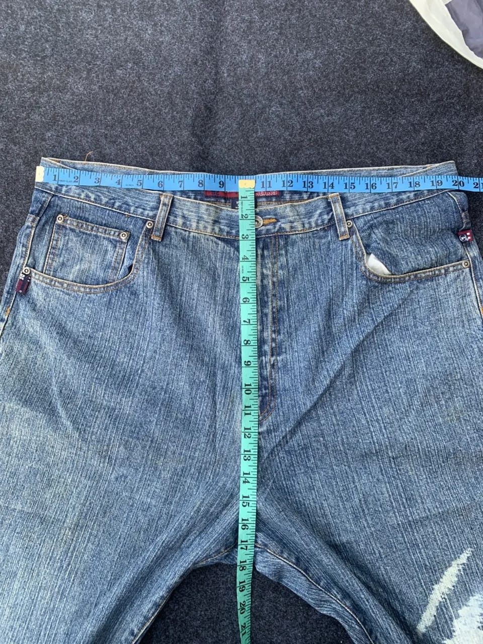 Phat Farm Phat Farm Baggy Denim Jeans Large Logo Paint Design Hip Hop. Size US 40 / EU 56 - 3 Thumbnail