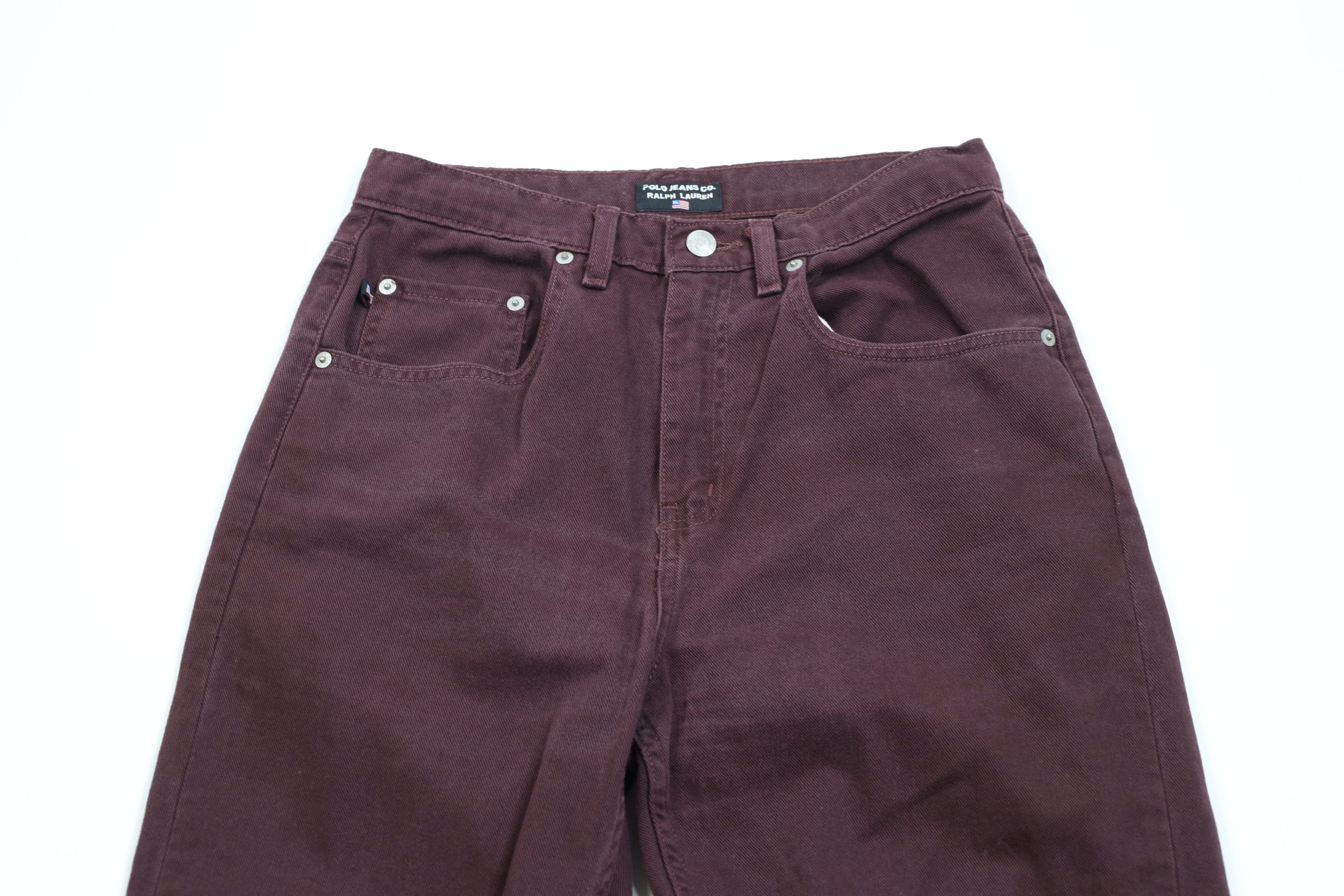 Ralph Lauren × Vintage Vintage 90s Ralph Lauren Relaxed Straight Leg Jeans Purple Size 32" / US 10 / IT 46 - 2 Thumbnail