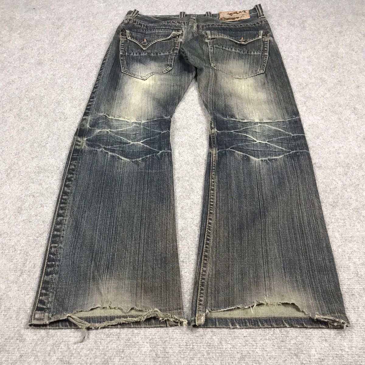14th Addiction × If Six Was Nine FLARED🔥BOOTCUT ALDELIO JAPAN DISTRESSED DENIM PANTS Size US 30 / EU 46 - 13 Thumbnail